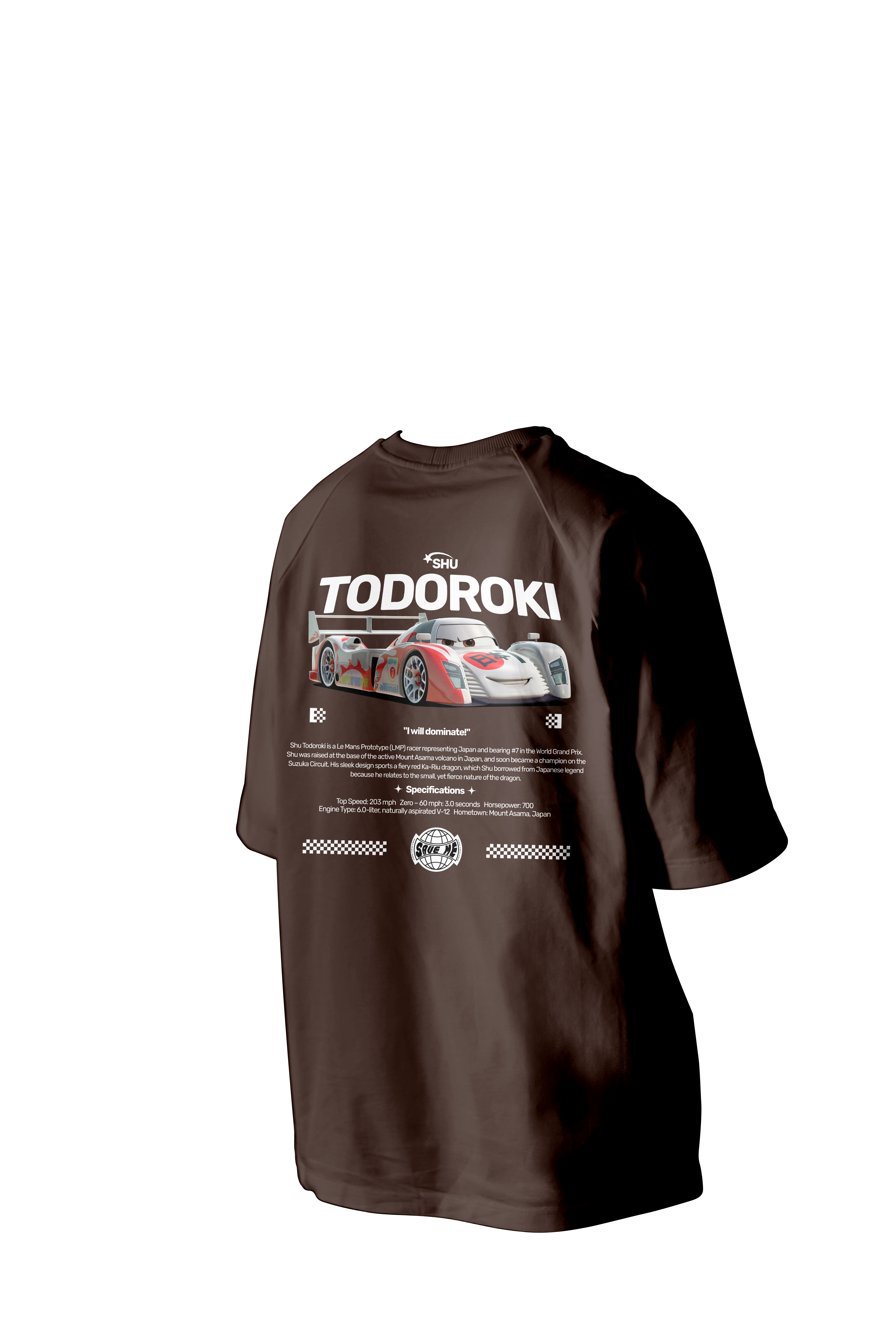 TODOROKI Printed Oversized Tee