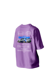 SKYLINE R34 FAST AND FURIOUS Printed Oversized Tee