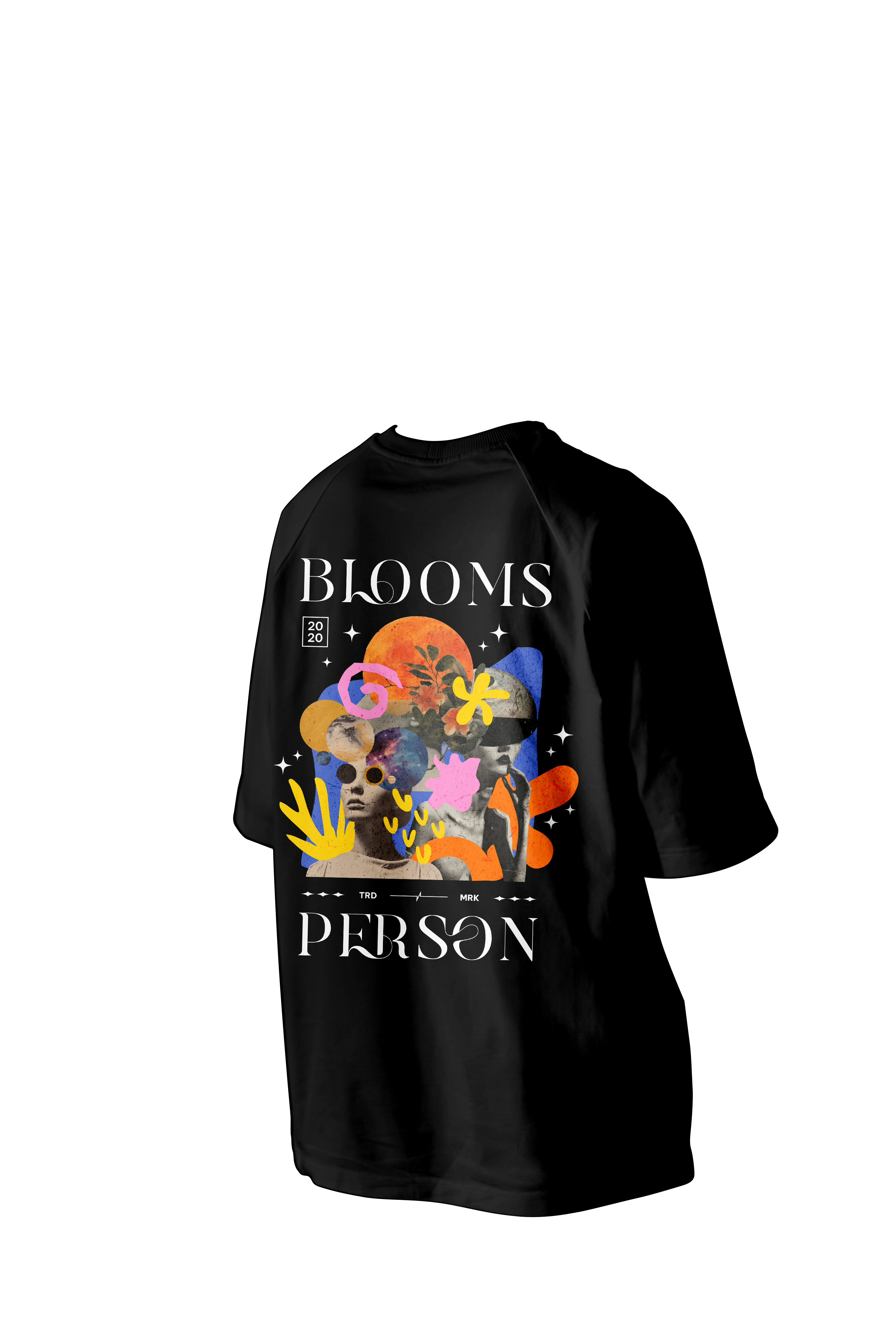 Blooms Person Printed Oversized Tee