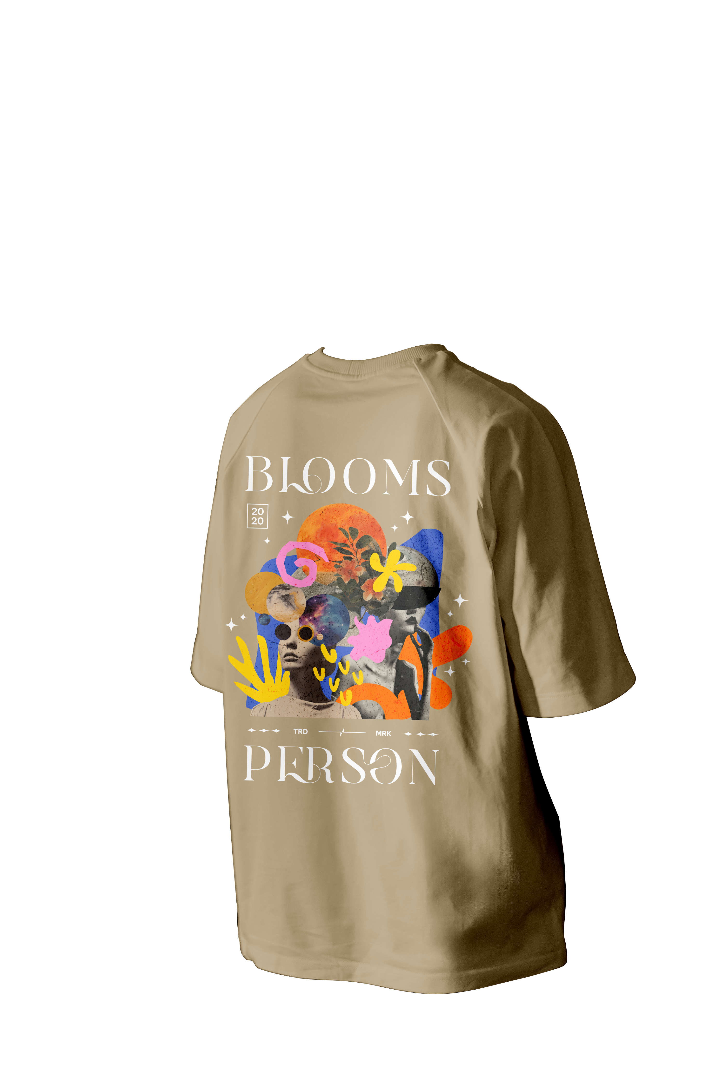 Blooms Person Printed Oversized Tee
