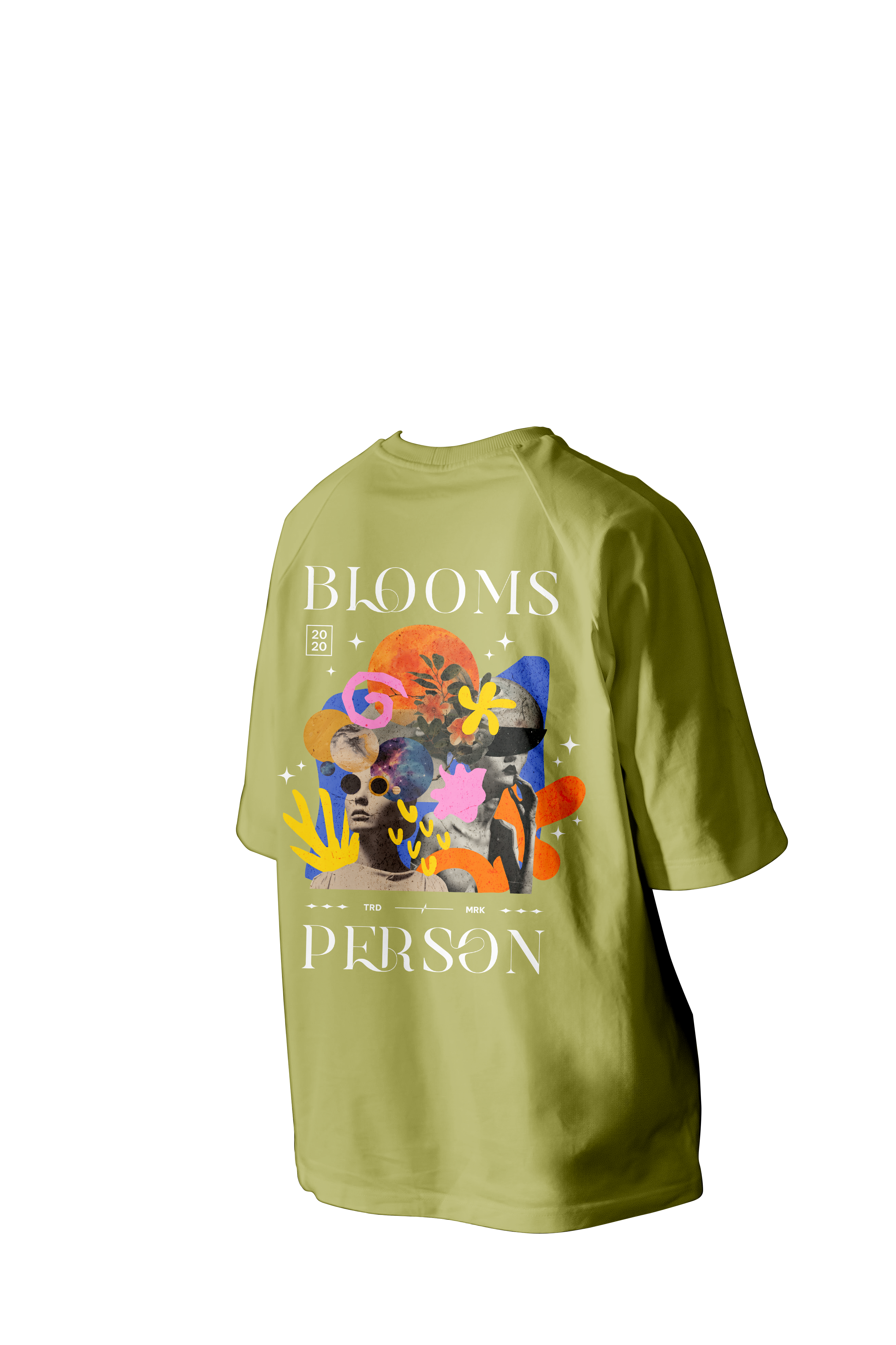 Blooms Person Printed Oversized Tee