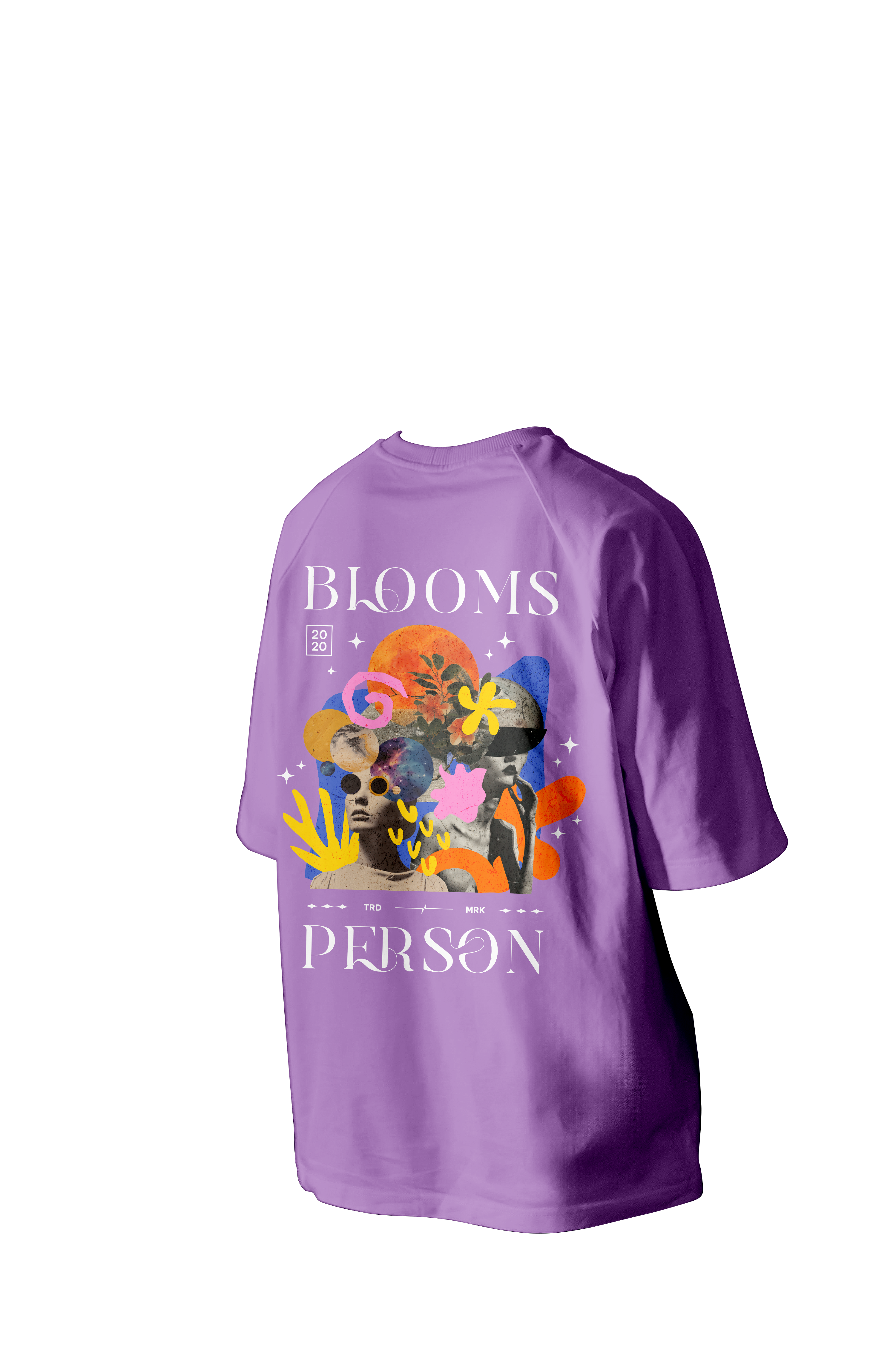 Blooms Person Printed Oversized Tee