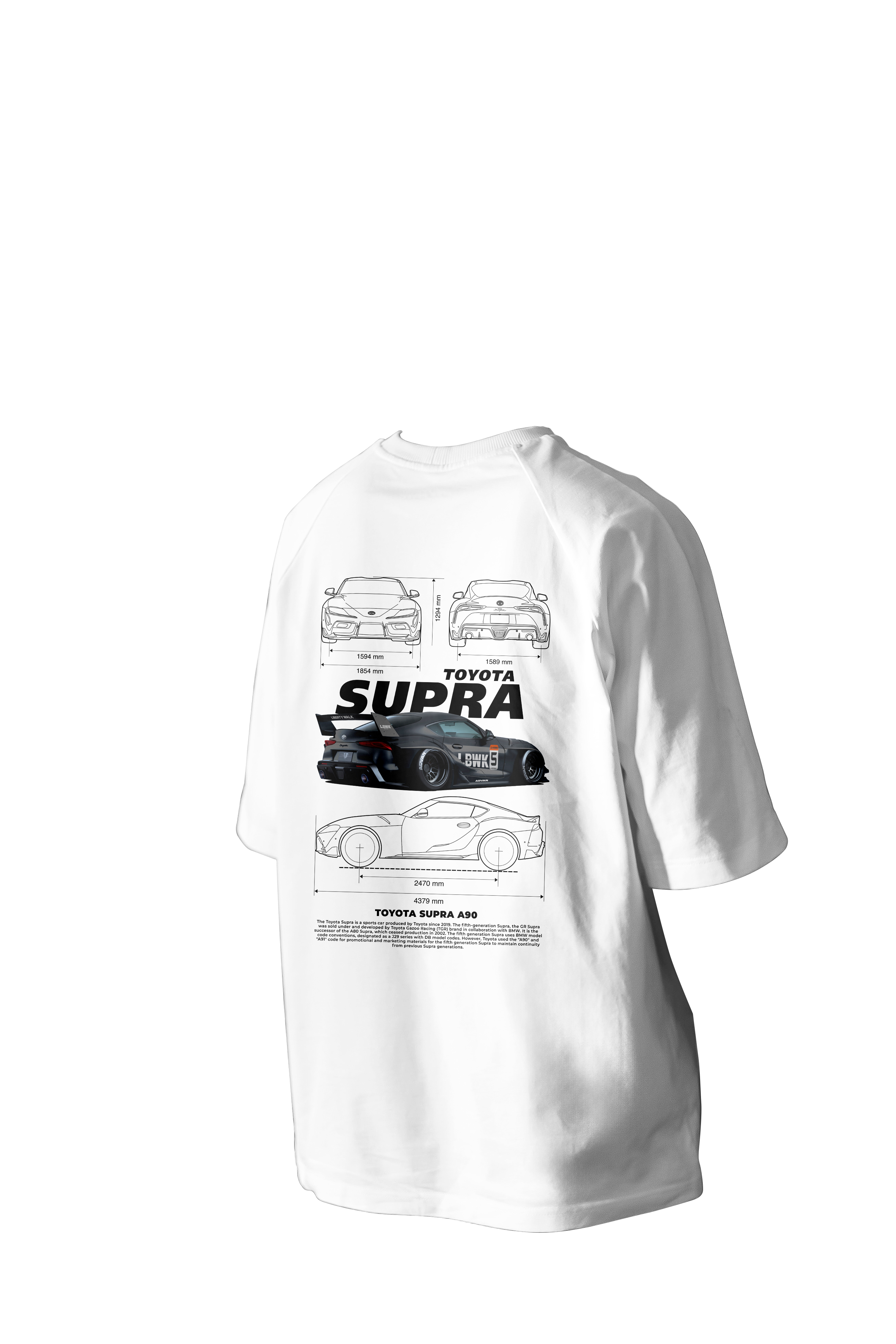 Toyota Supra A90 Printed Oversized Tee