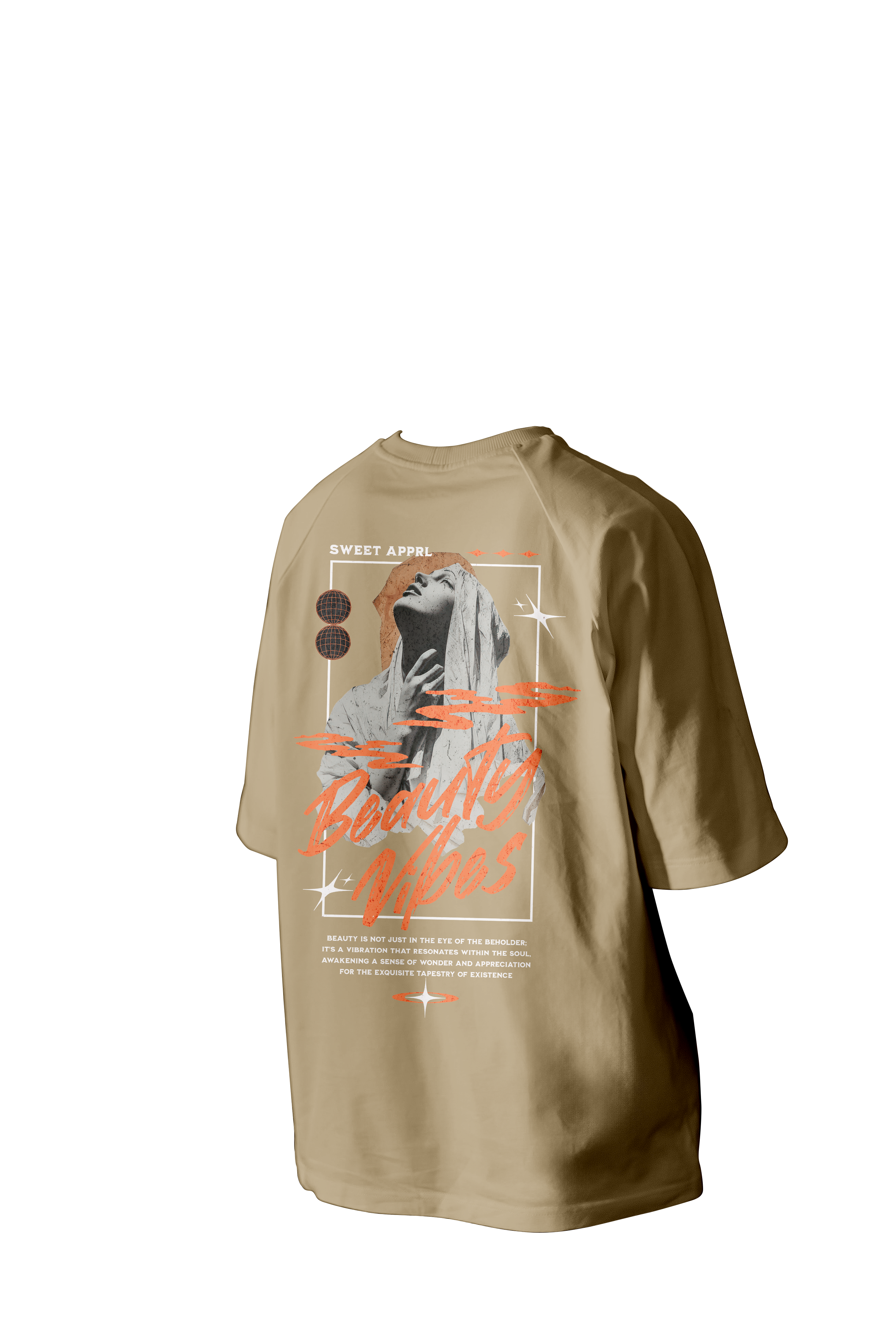 Beauty Vibes Printed Oversized Tee