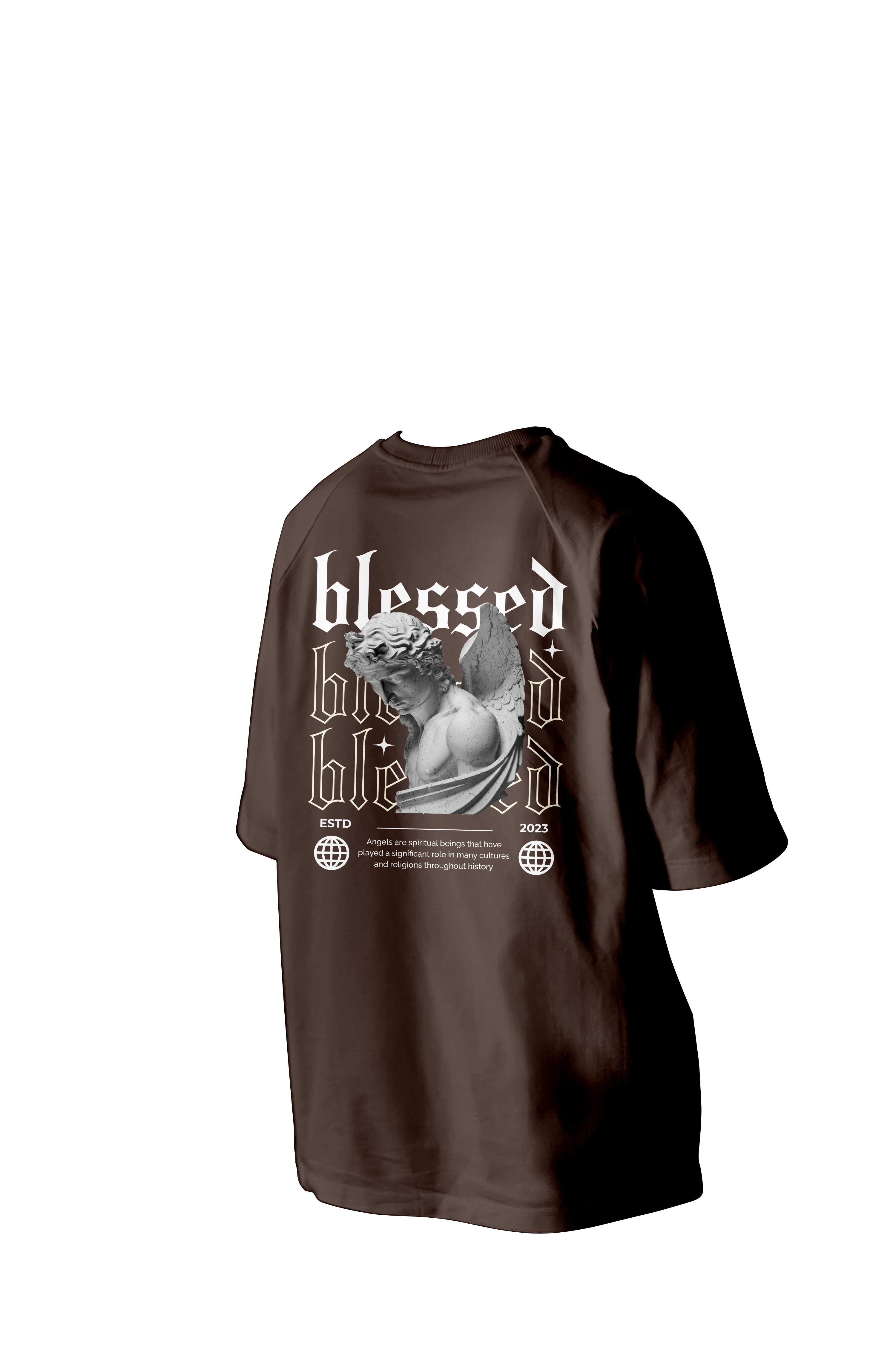 Blessed Printed Oversized Tee