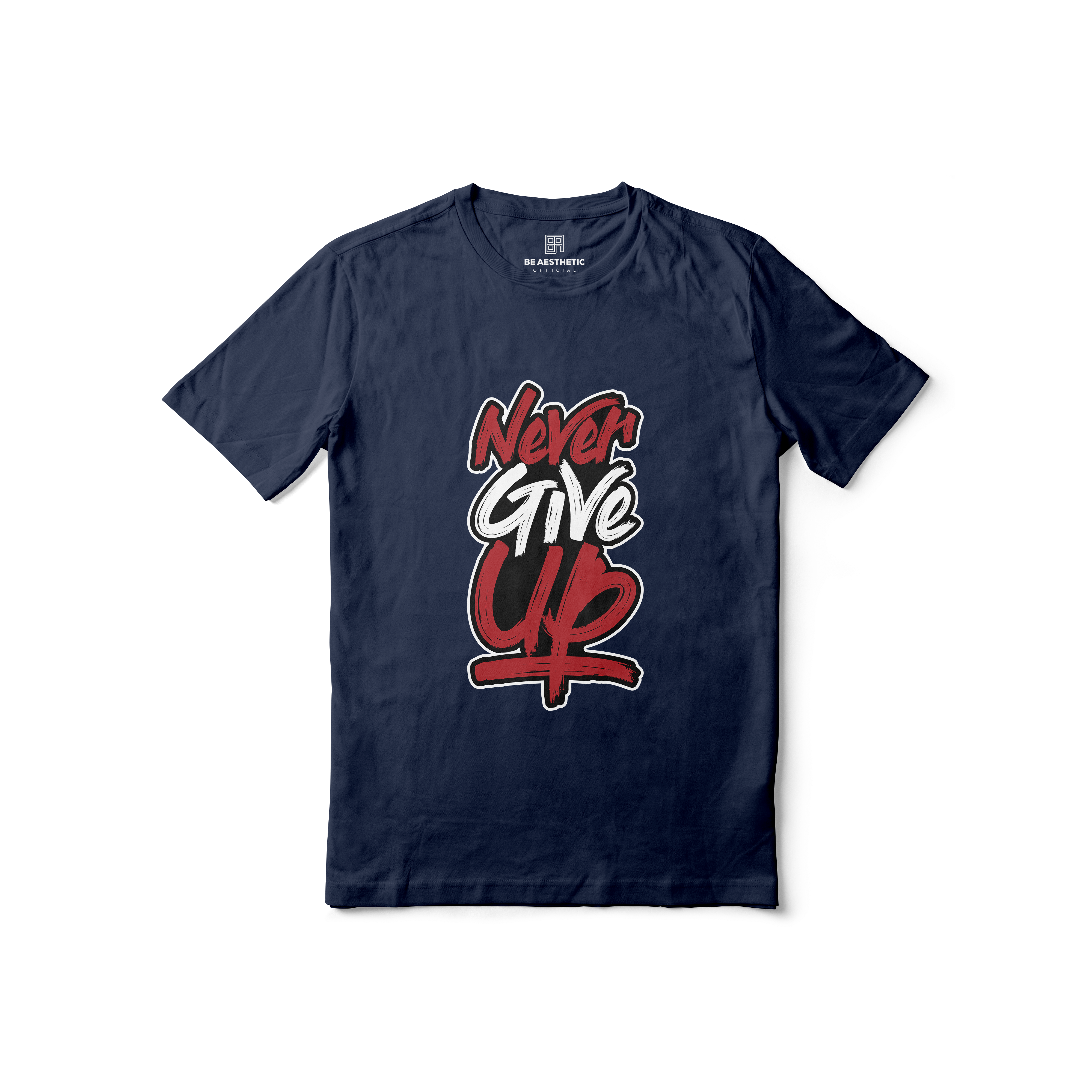 Never Give Up Regular Printed Tee