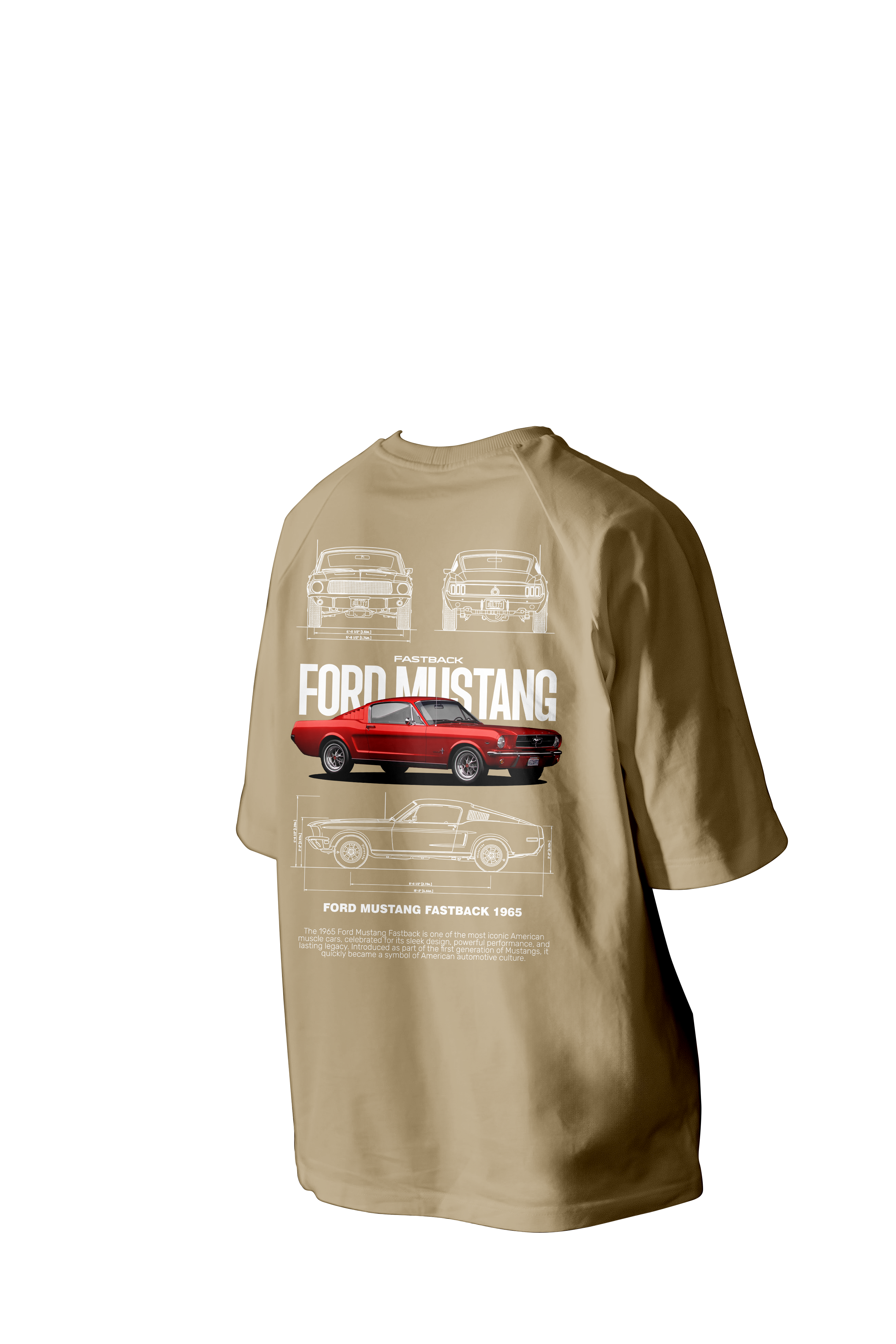 Ford Mustang Printed Oversized Tee