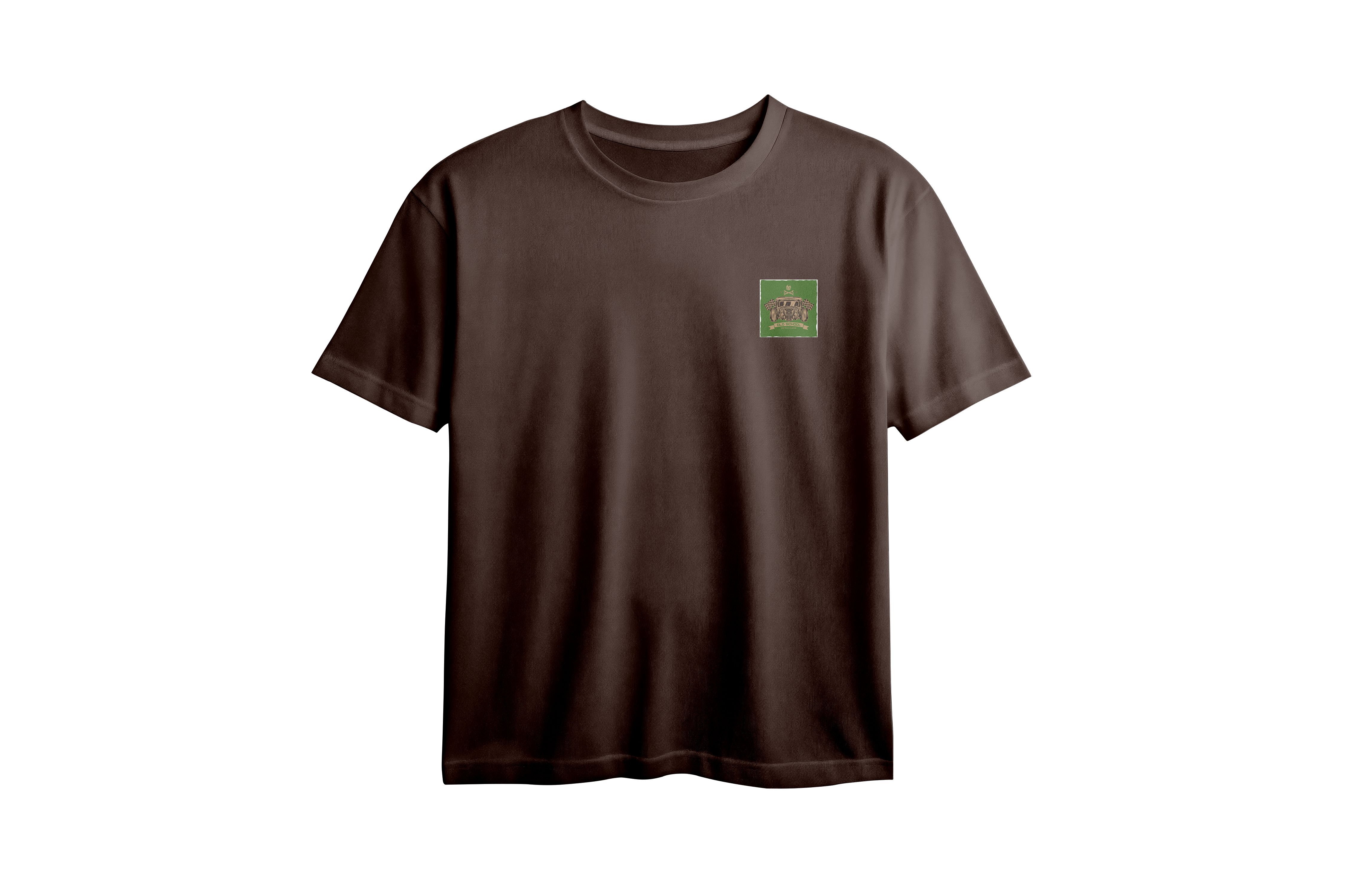 Old School Hot Road Classic Chest Printed Oversized Tee