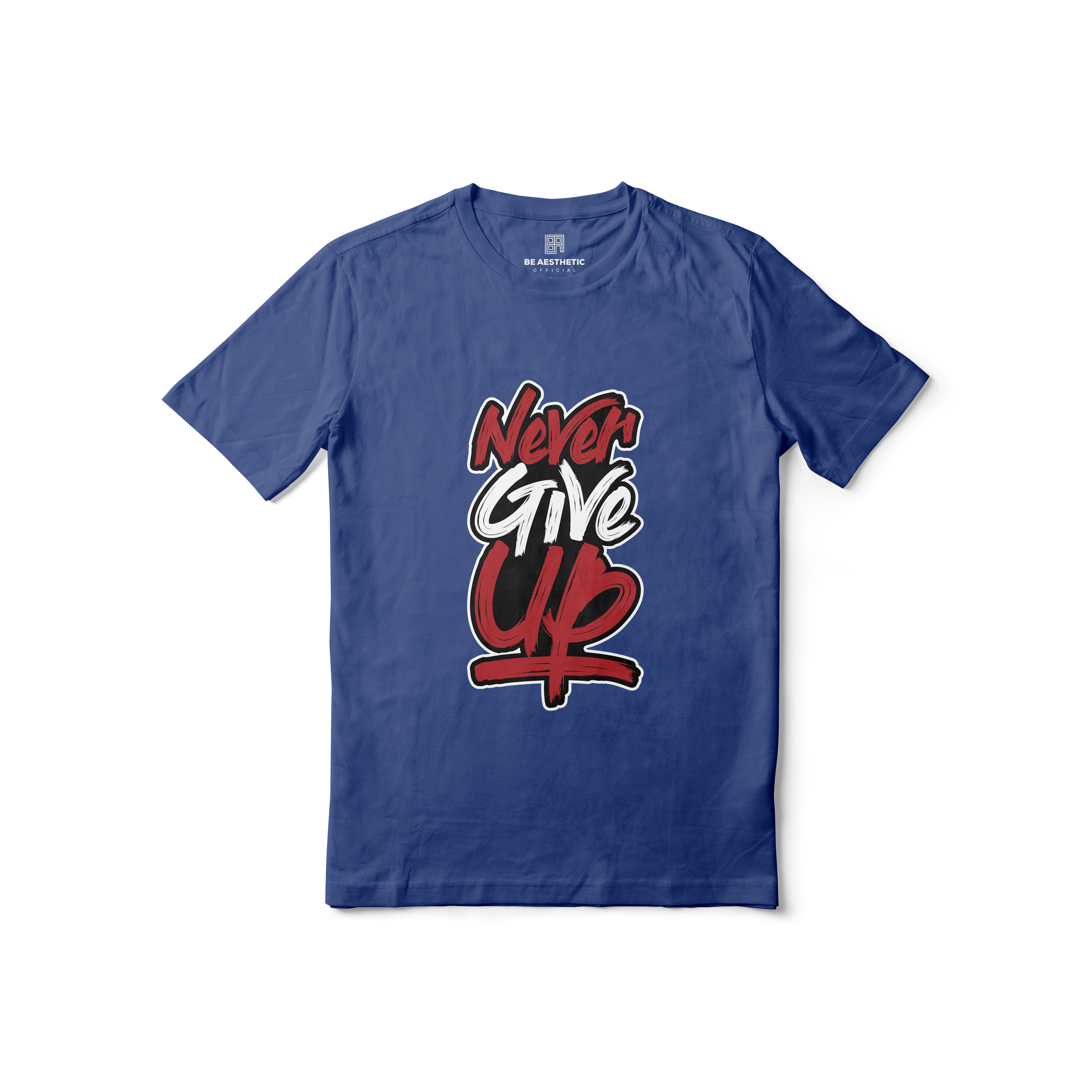 Never Give Up Regular Printed Tee