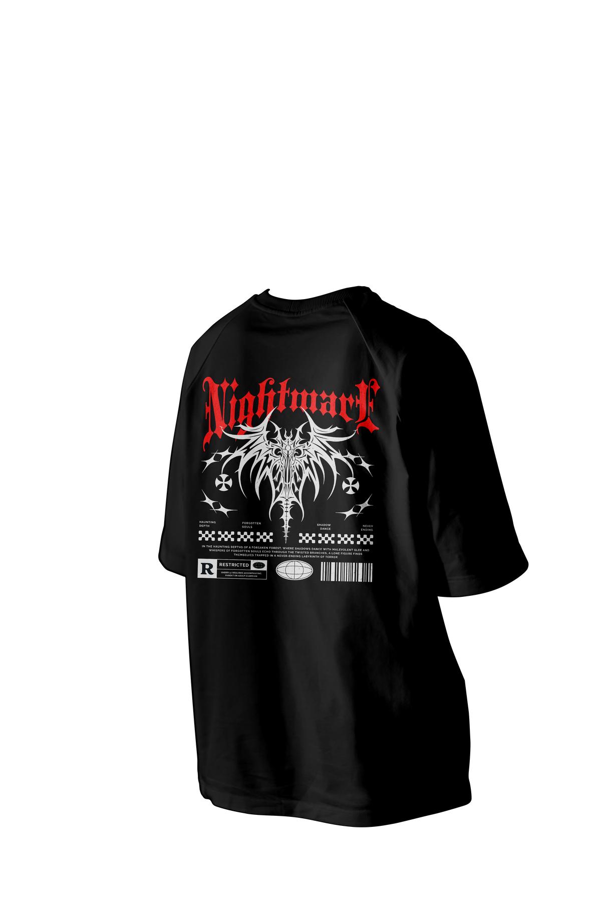 Nightmare Printed Oversized Tee