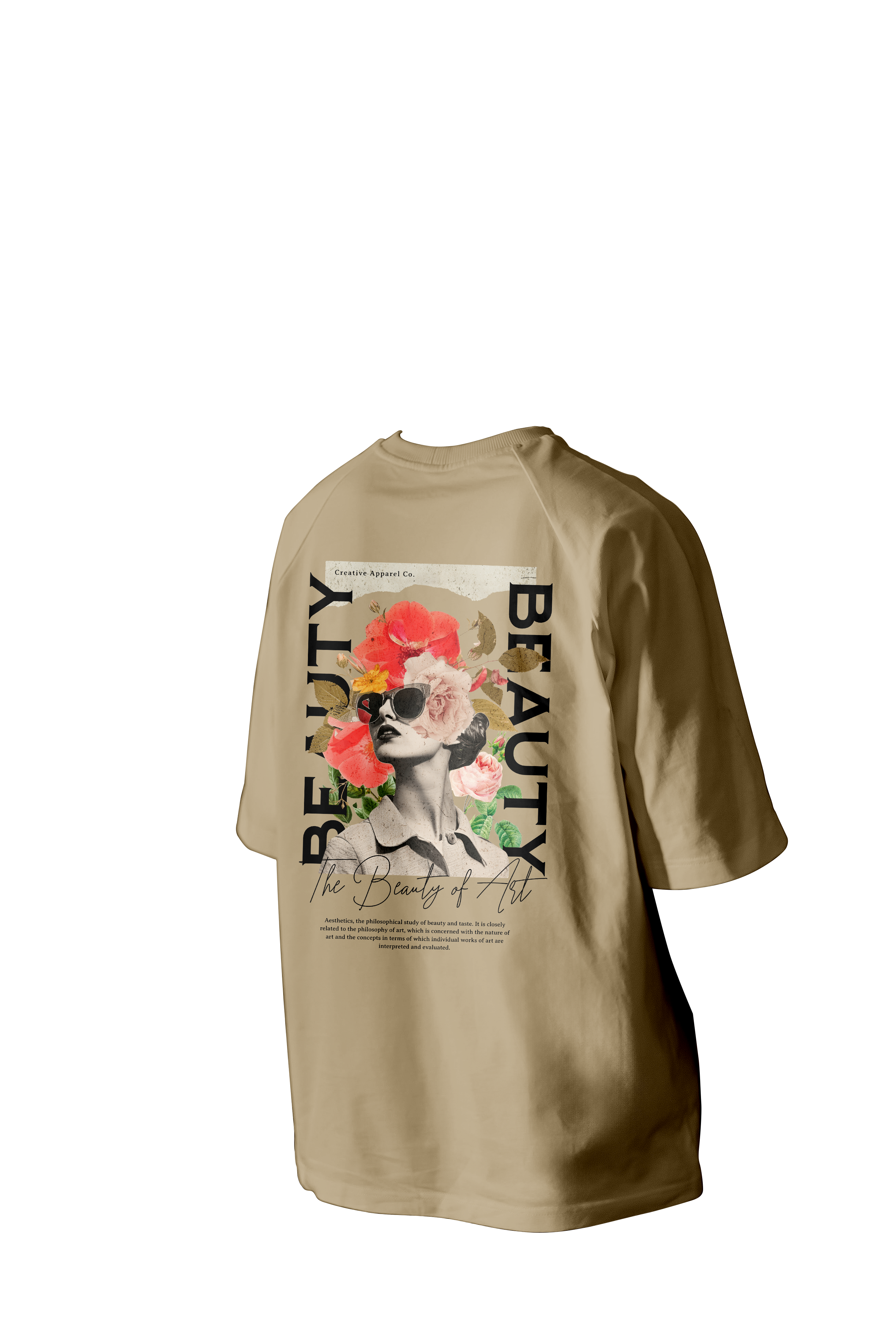 The Beauty of Art Printed Oversized Tee