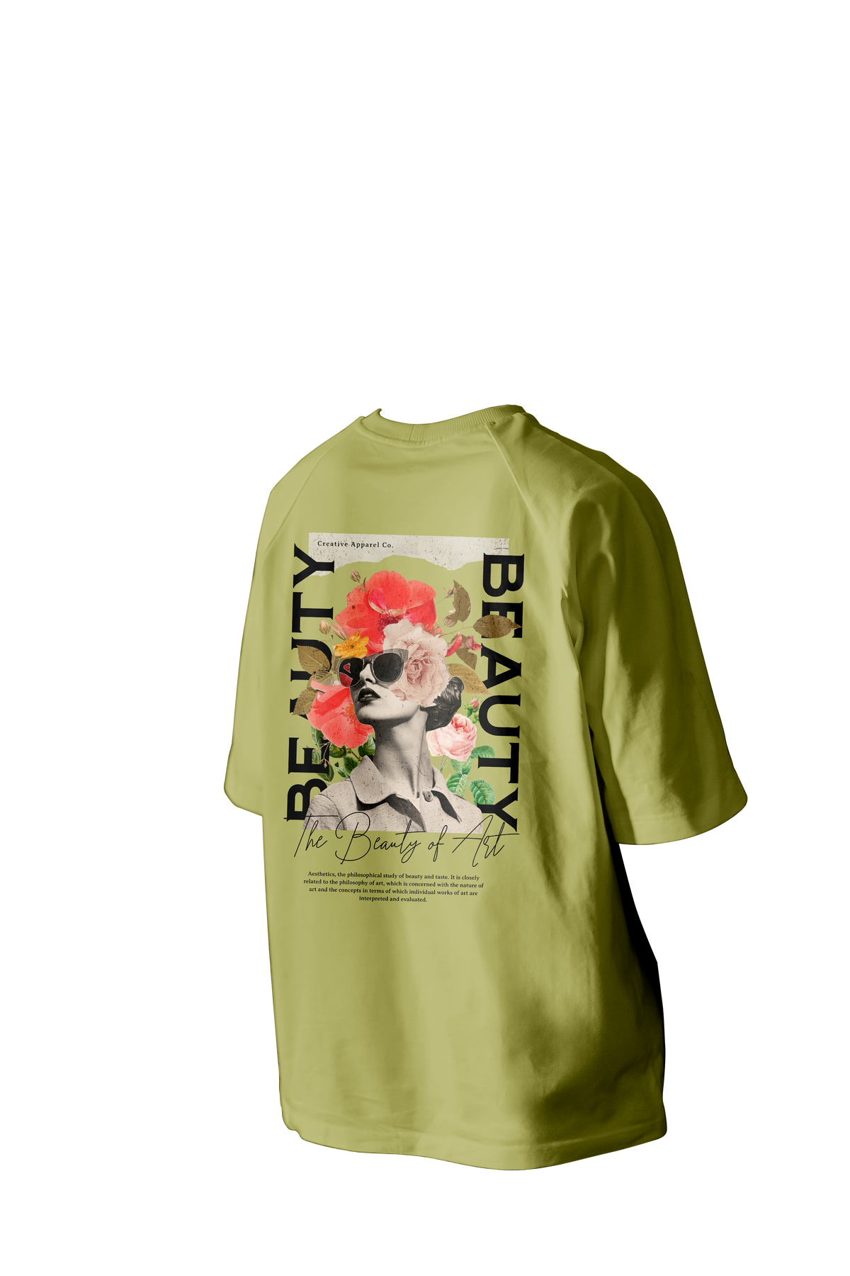 The Beauty of Art Printed Oversized Tee