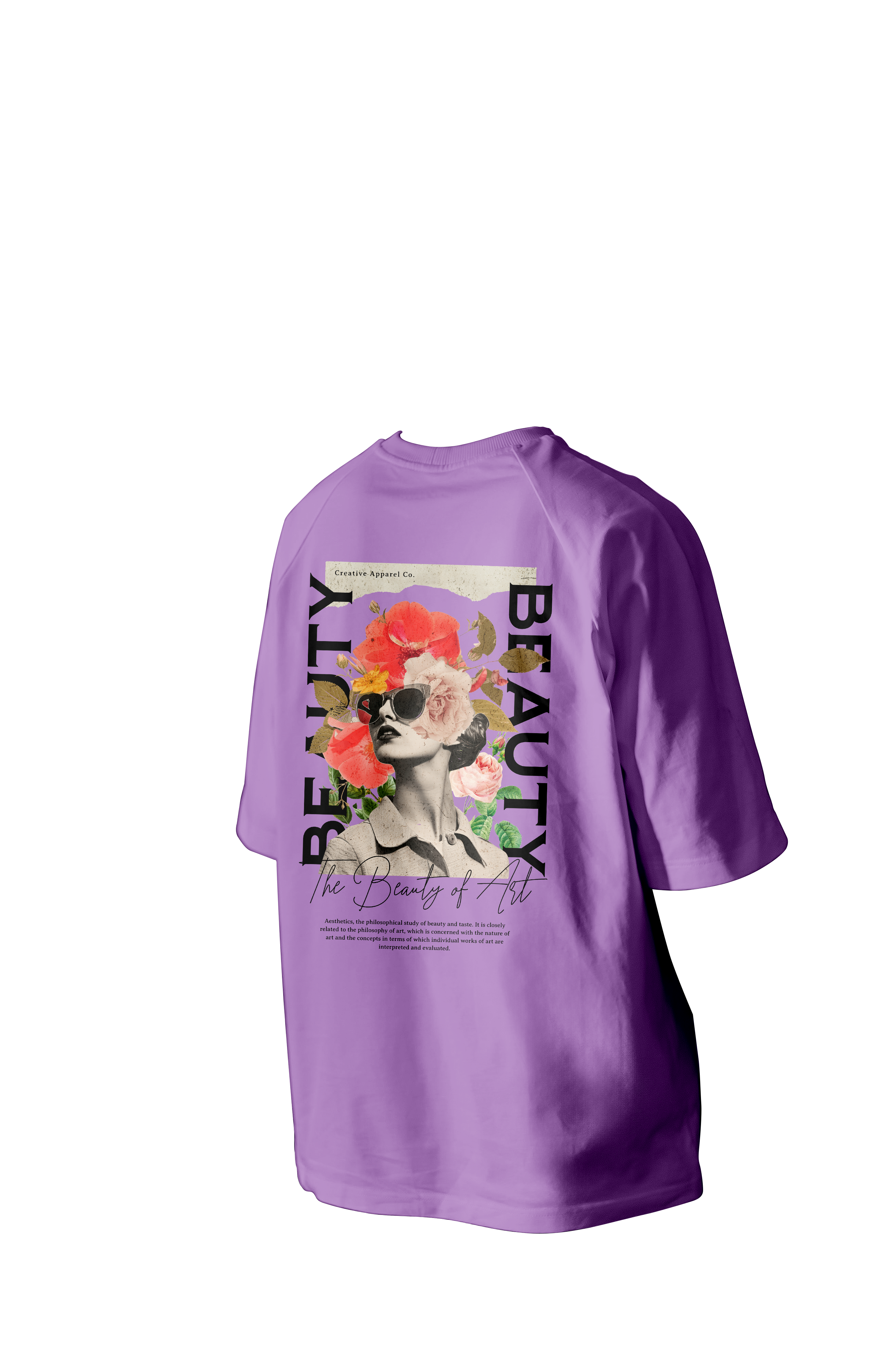 The Beauty of Art Printed Oversized Tee