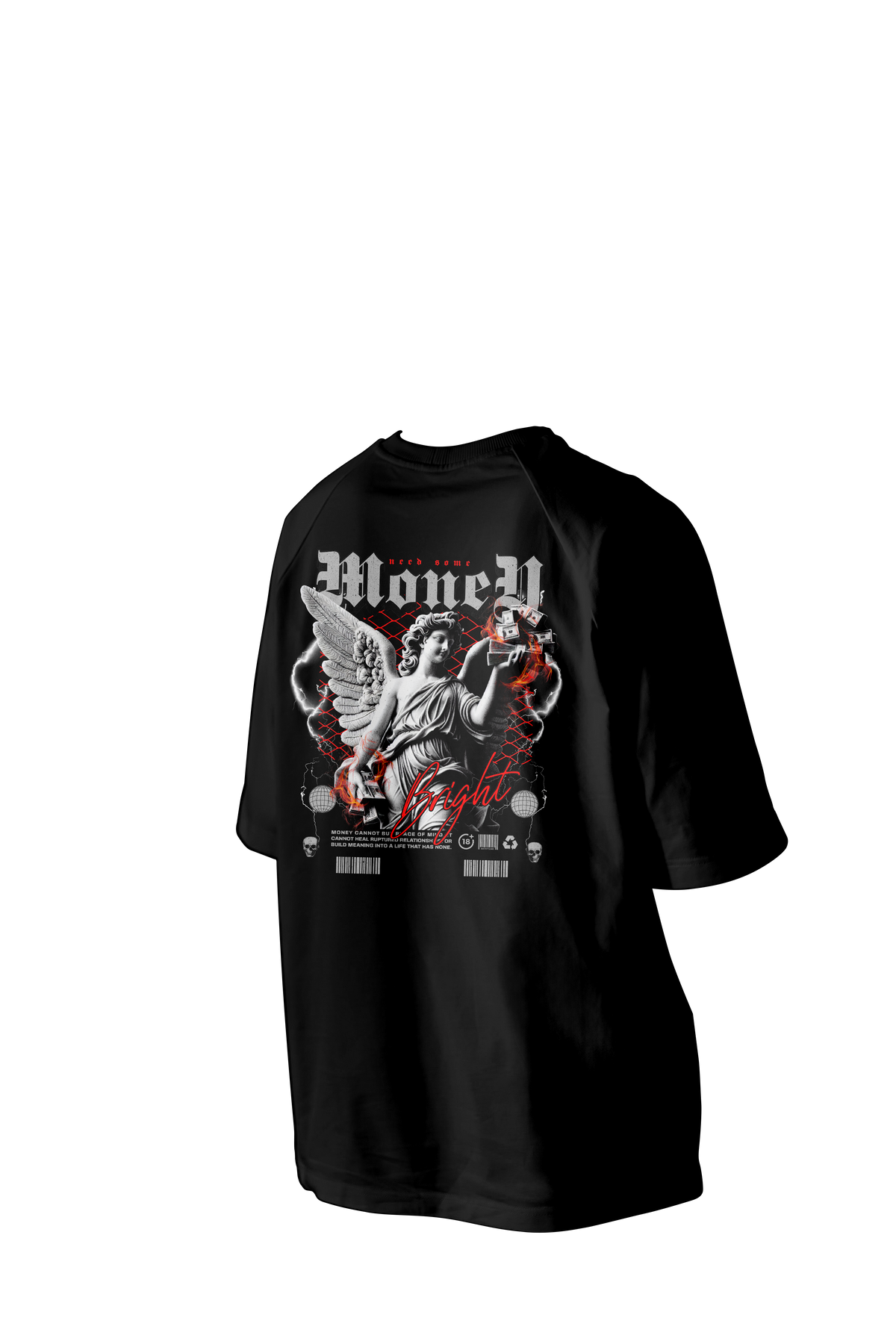 need some MoneY Printed Oversized Tee