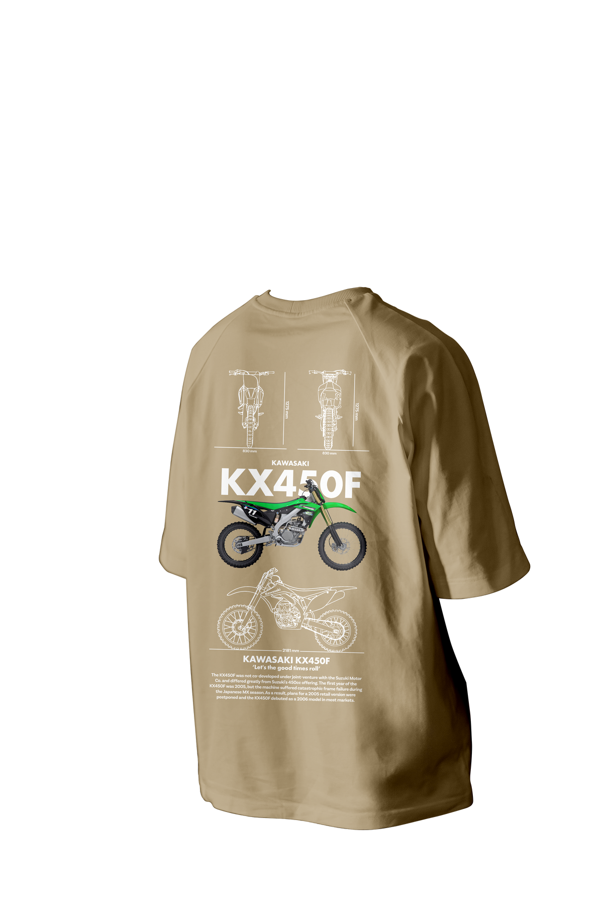 Kawasaki Kx45of Printed Oversized Tee