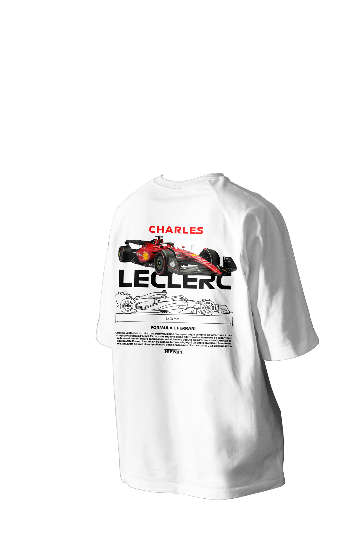 CHARLES LECLERC Printed Oversized Tee