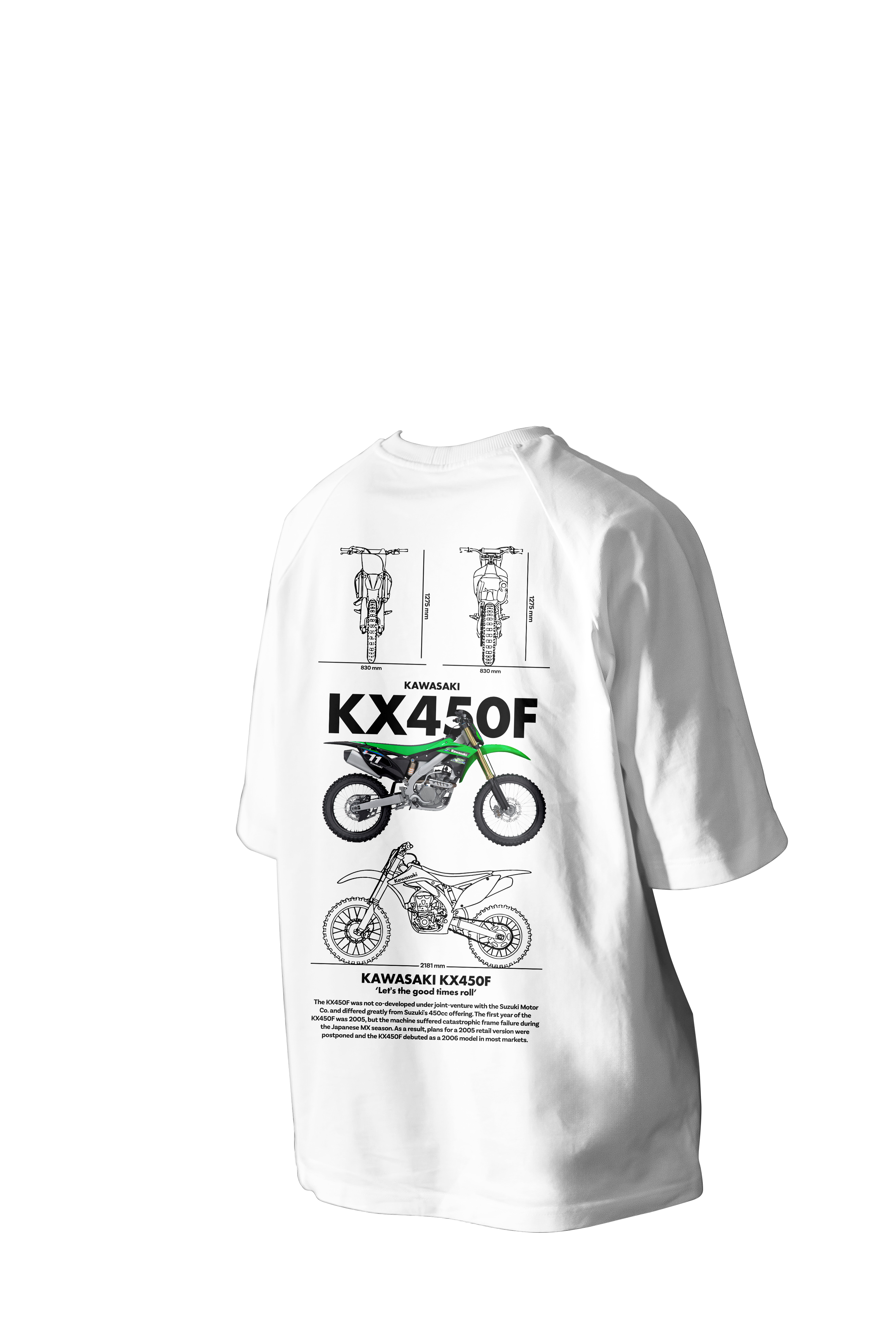 Kawasaki Kx45of Printed Oversized Tee
