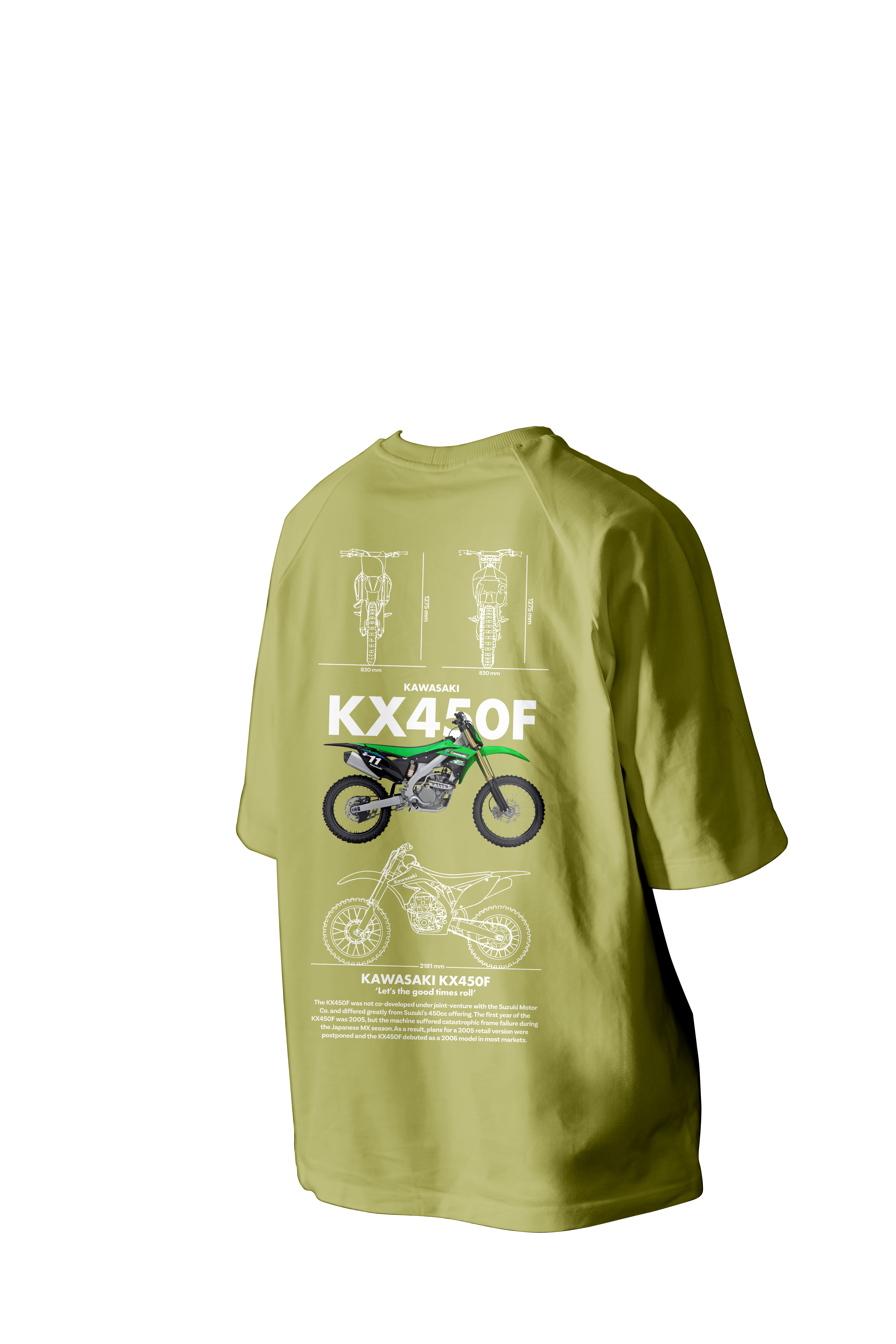Kawasaki Kx45of Printed Oversized Tee