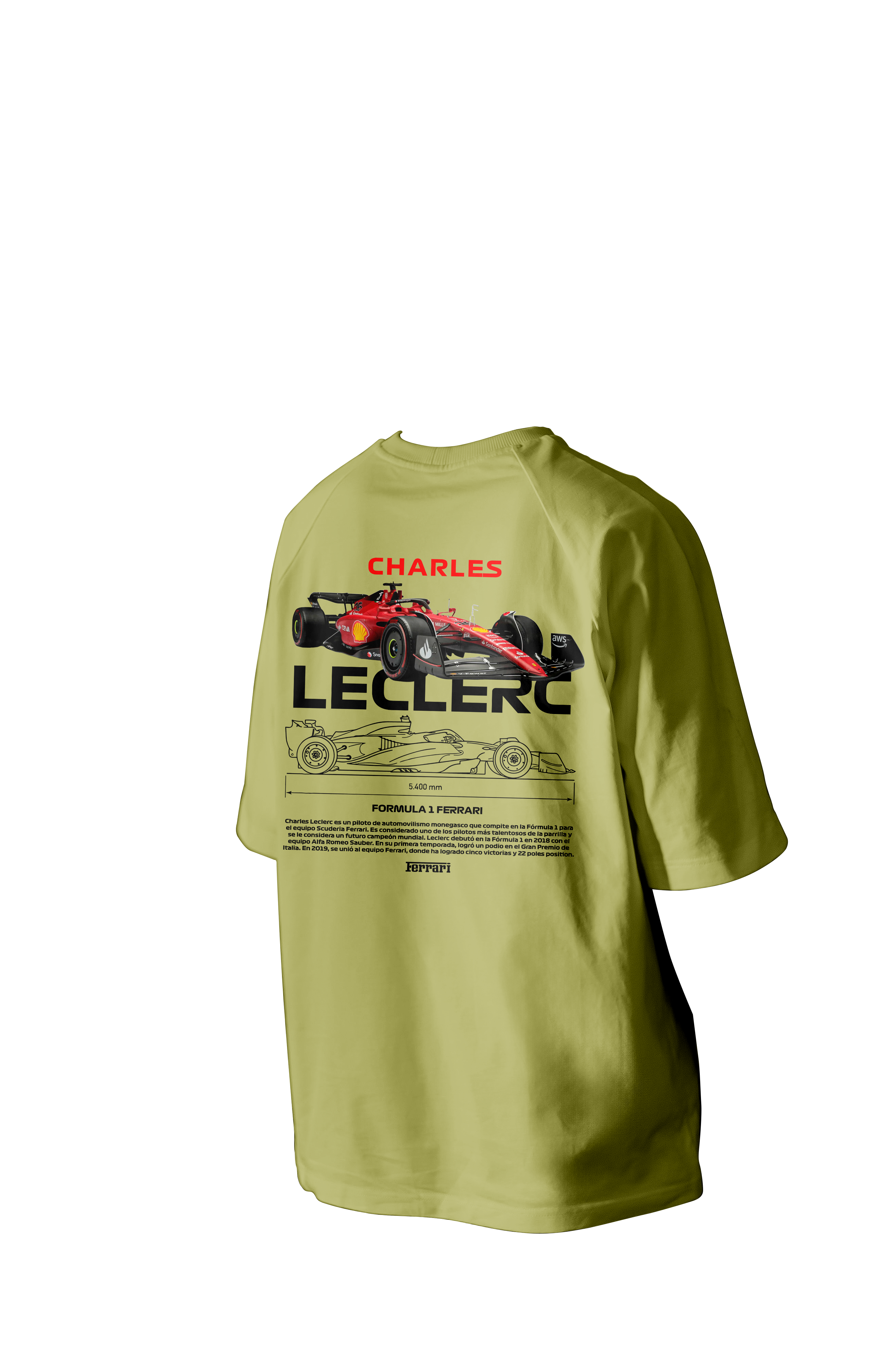 CHARLES LECLERC Printed Oversized Tee