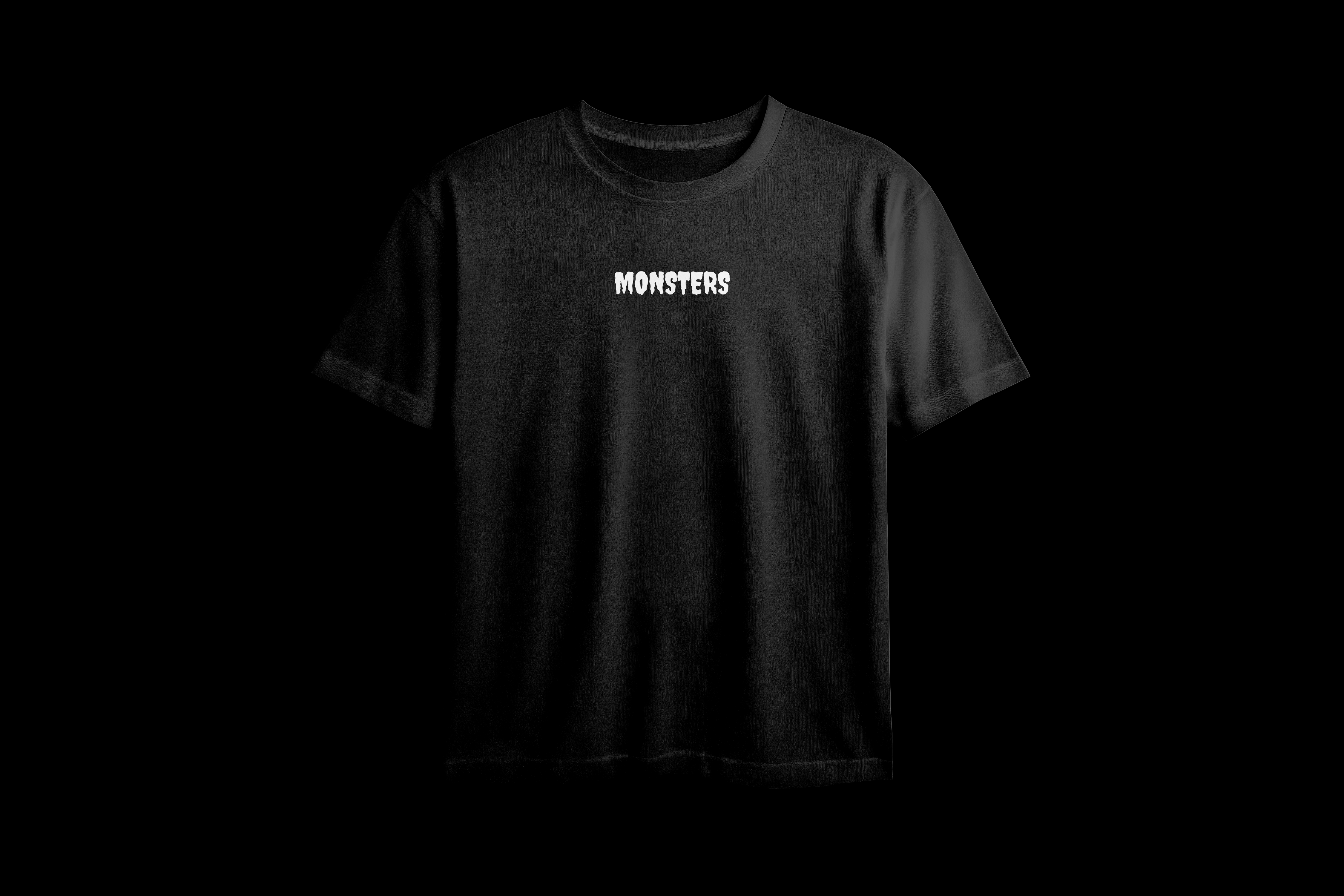 Monsters Skull Apprl Printed Oversized Tee