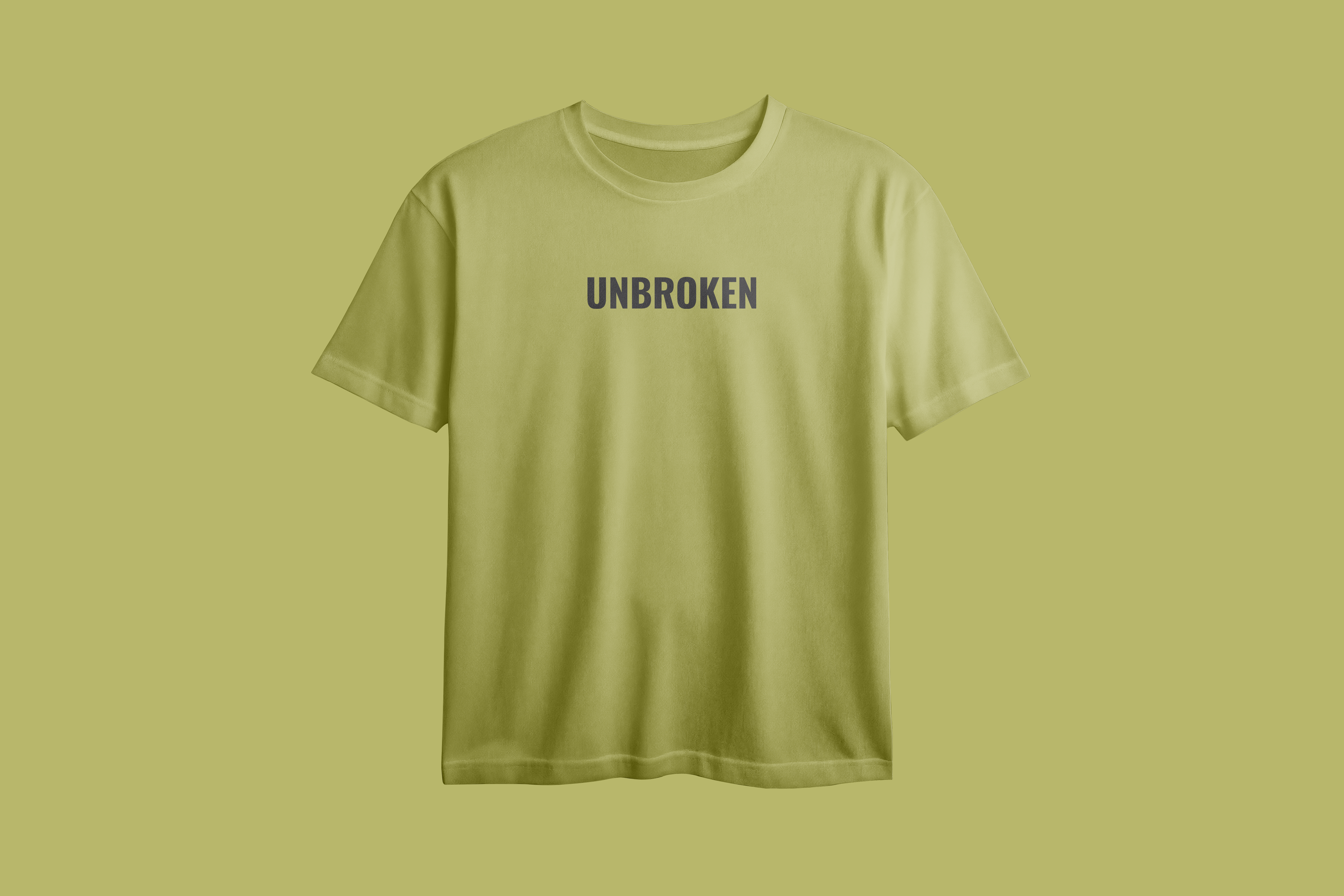 Stay Strong Unbroken Printed Oversized Tee