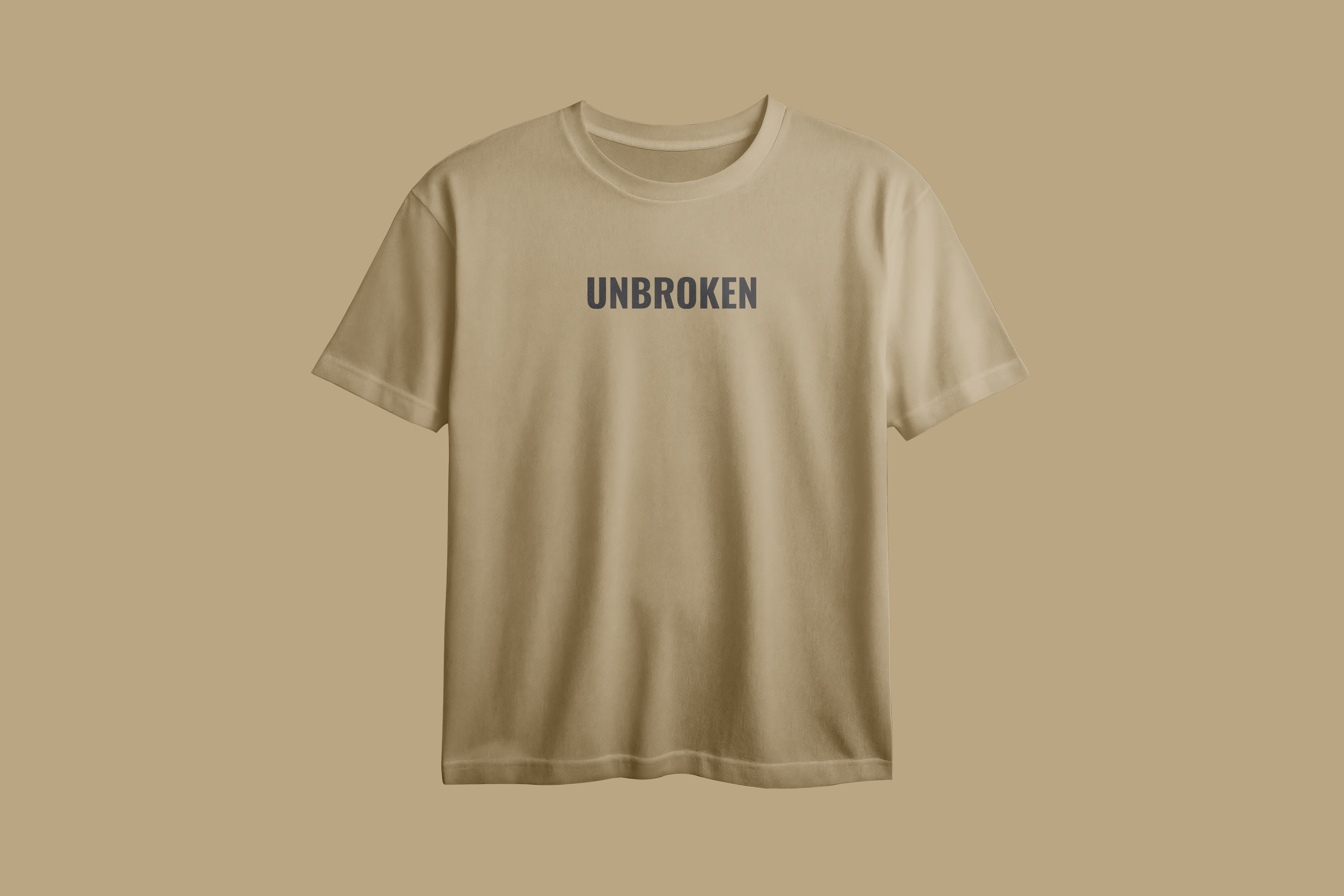 Stay Strong Unbroken Printed Oversized Tee