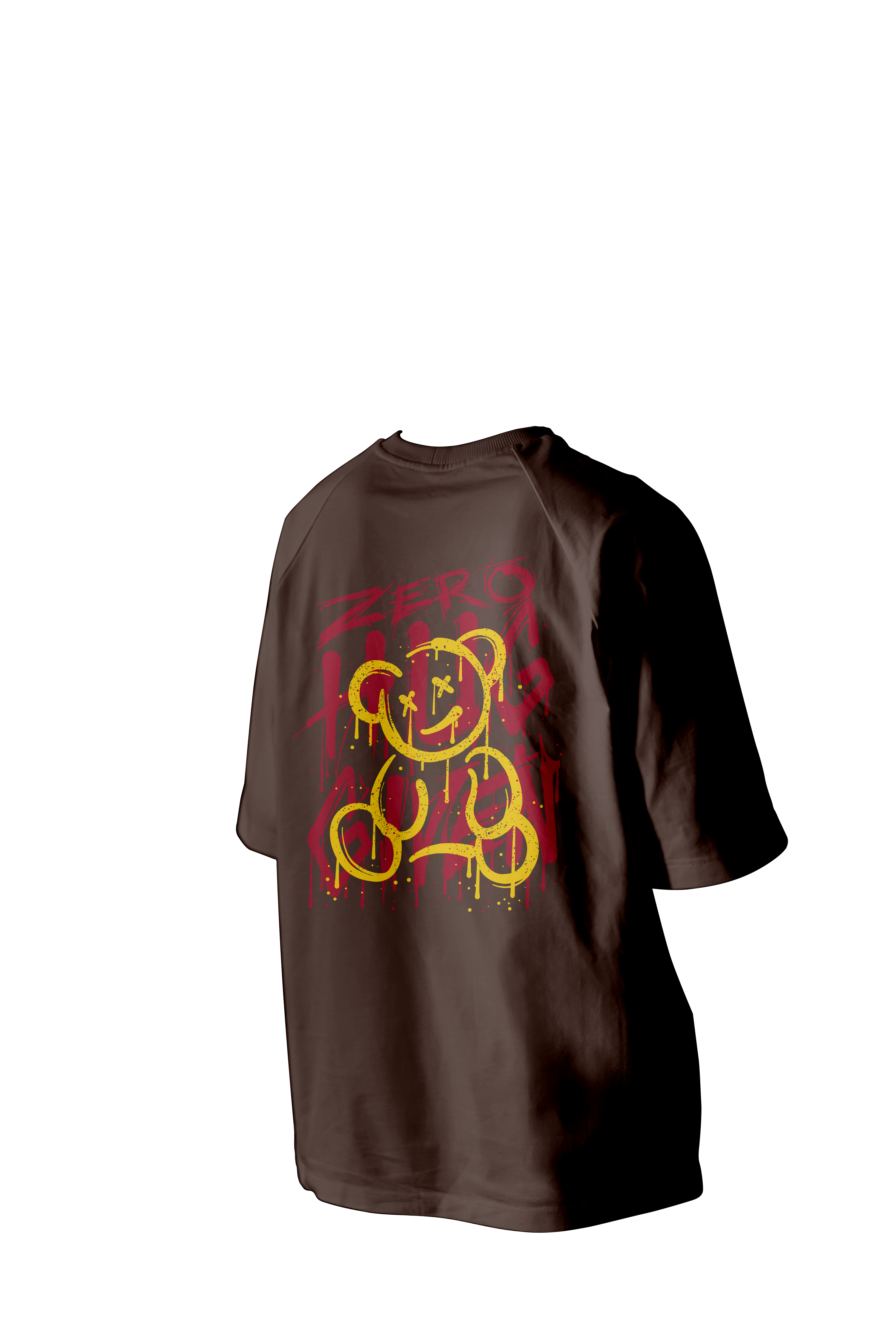 ZERO HUG GIVEN Printed Oversized Tee