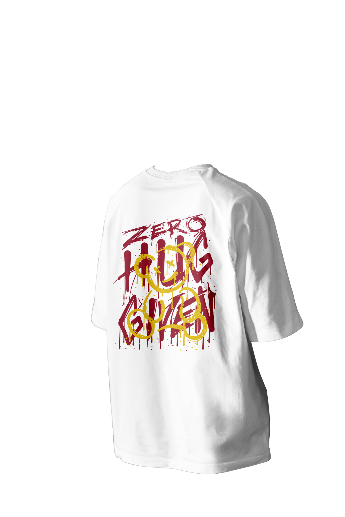 ZERO HUG GIVEN Printed Oversized Tee
