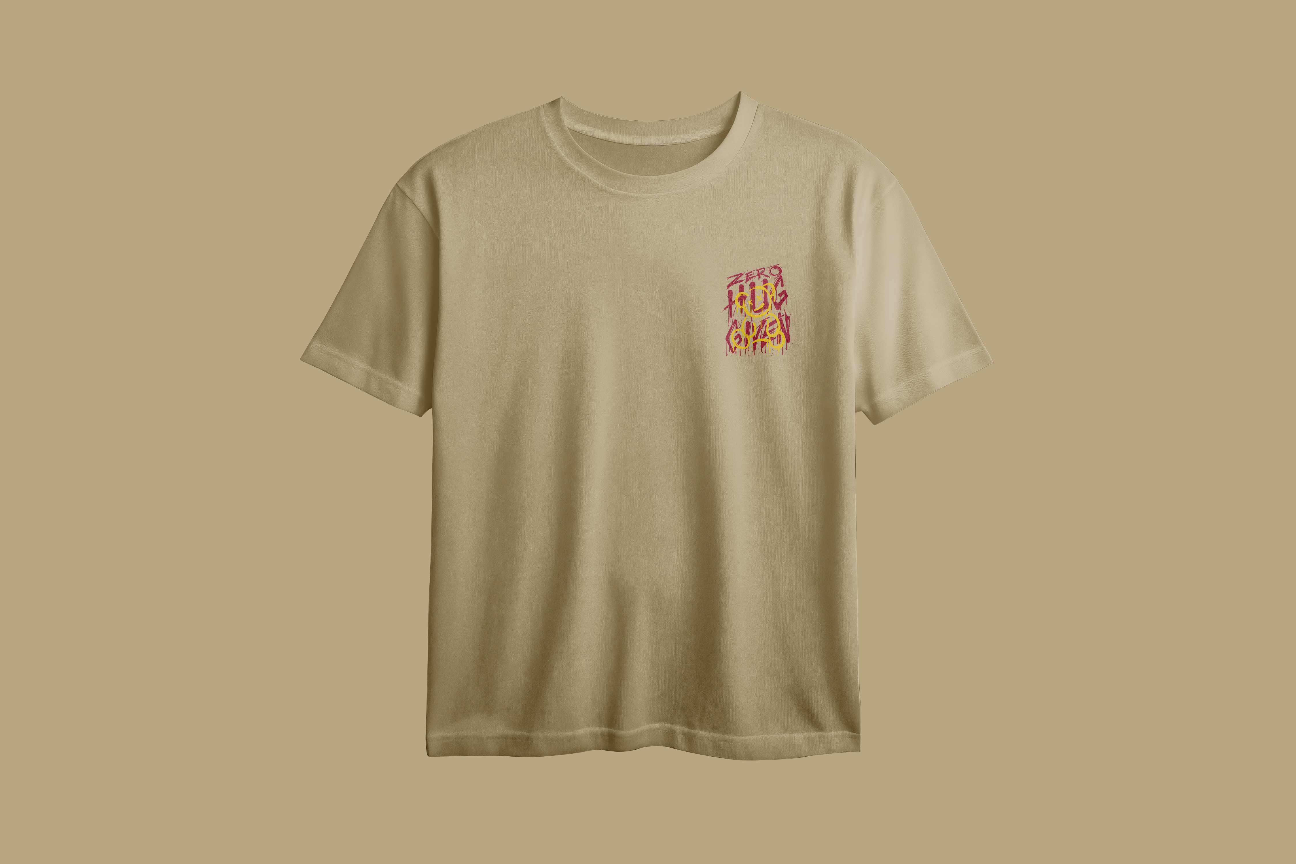 ZERO HUG GIVEN Printed Oversized Tee