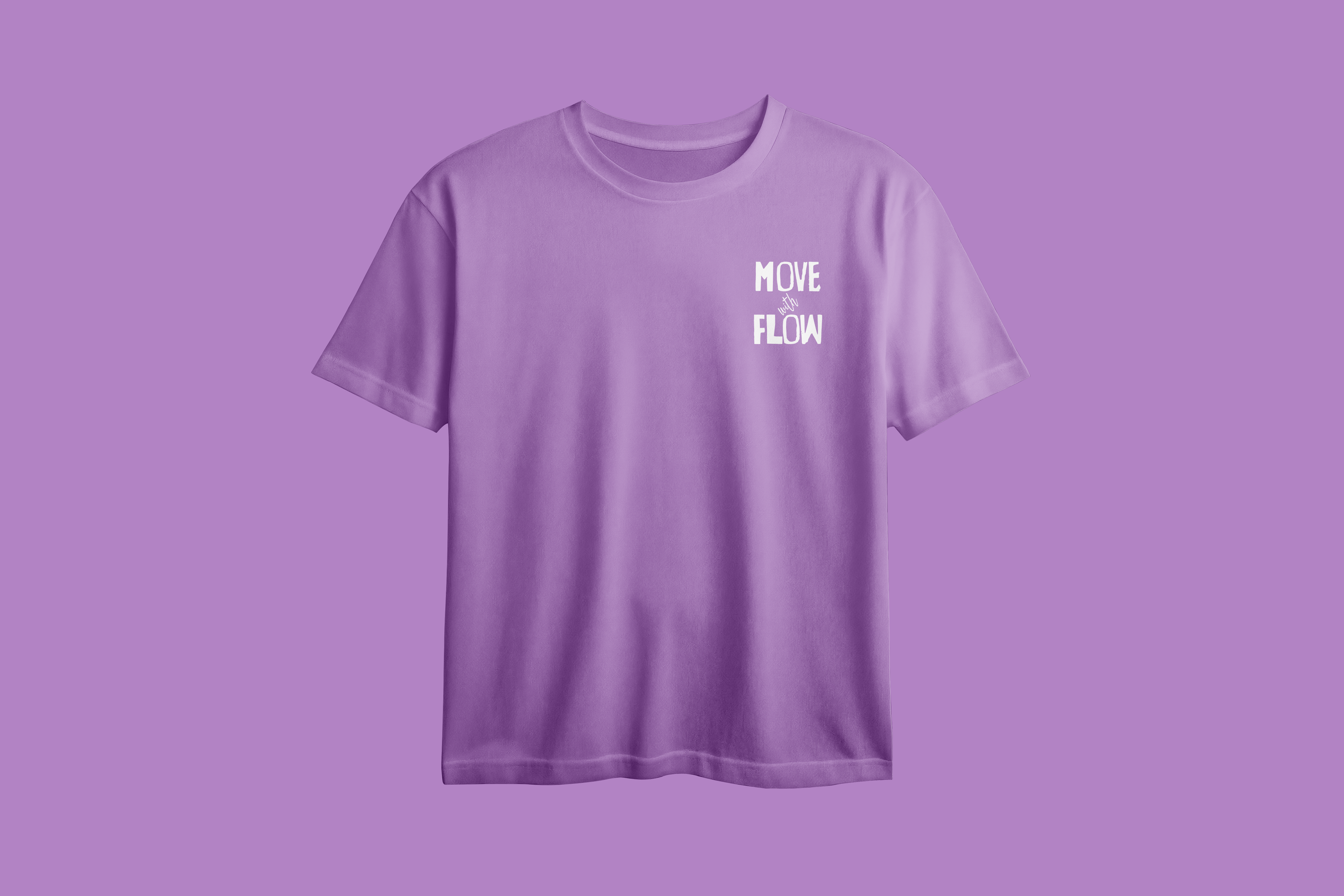 Move with Flow Printed Oversized Tee