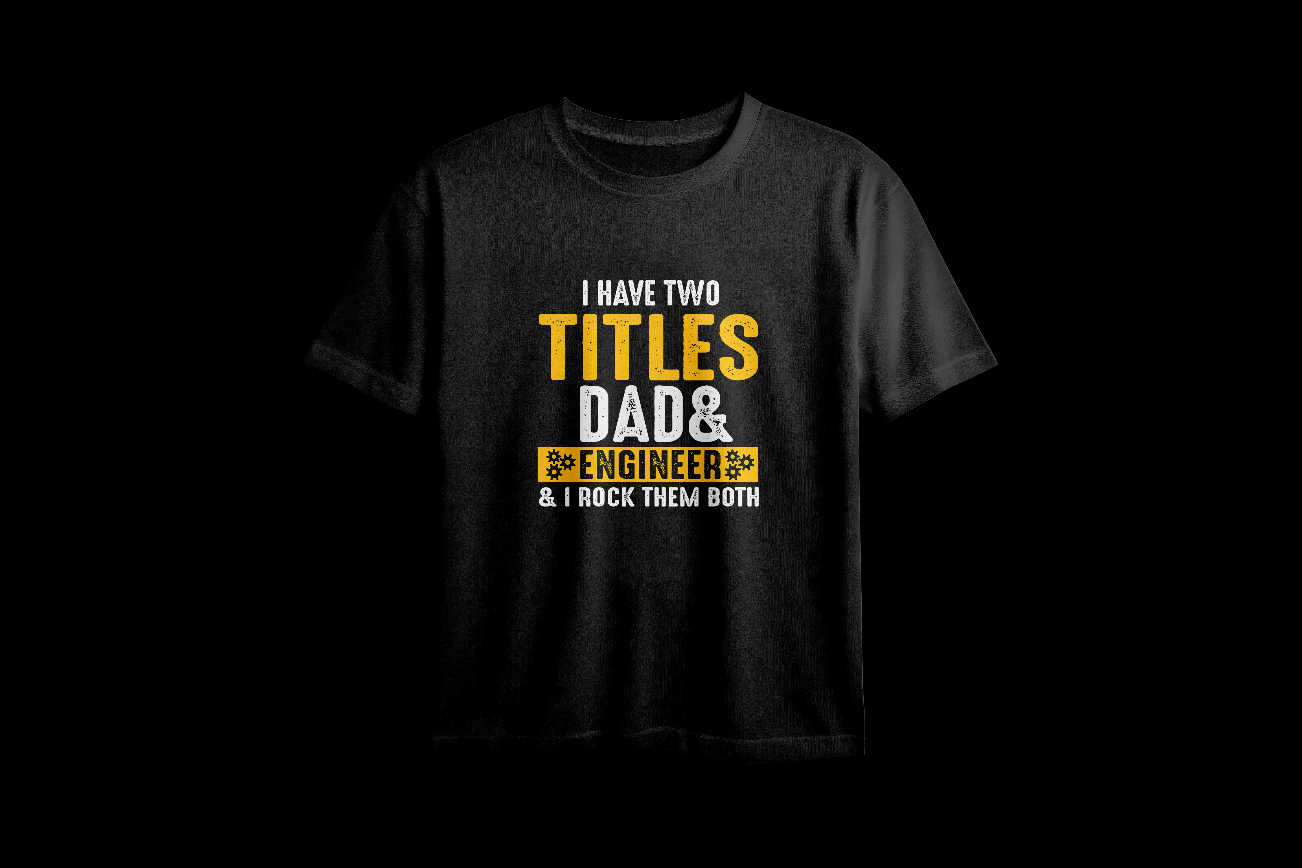 Engineer Dad Oversized Printed T-Shirt