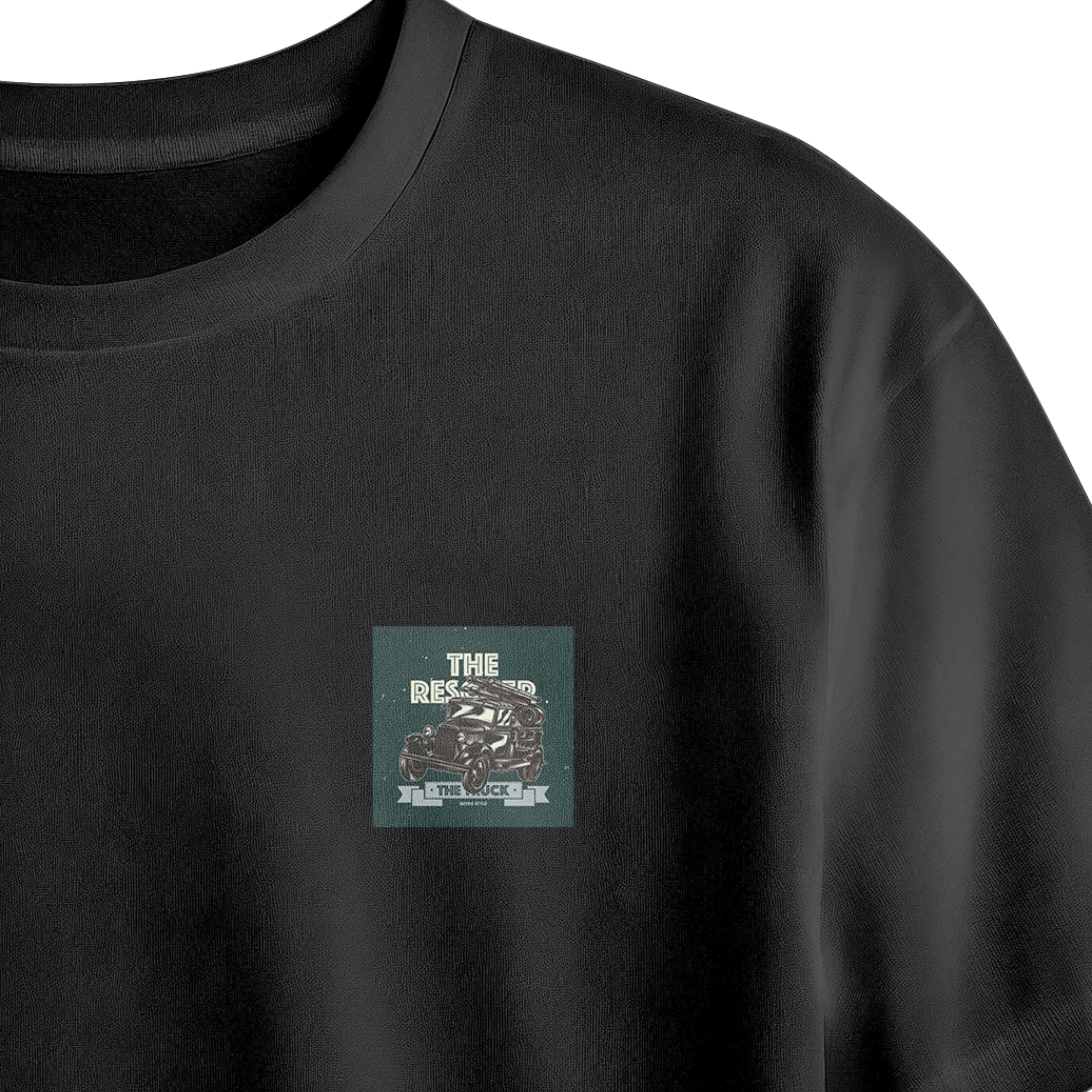 The Rescuer Chest Printed Oversized Tee