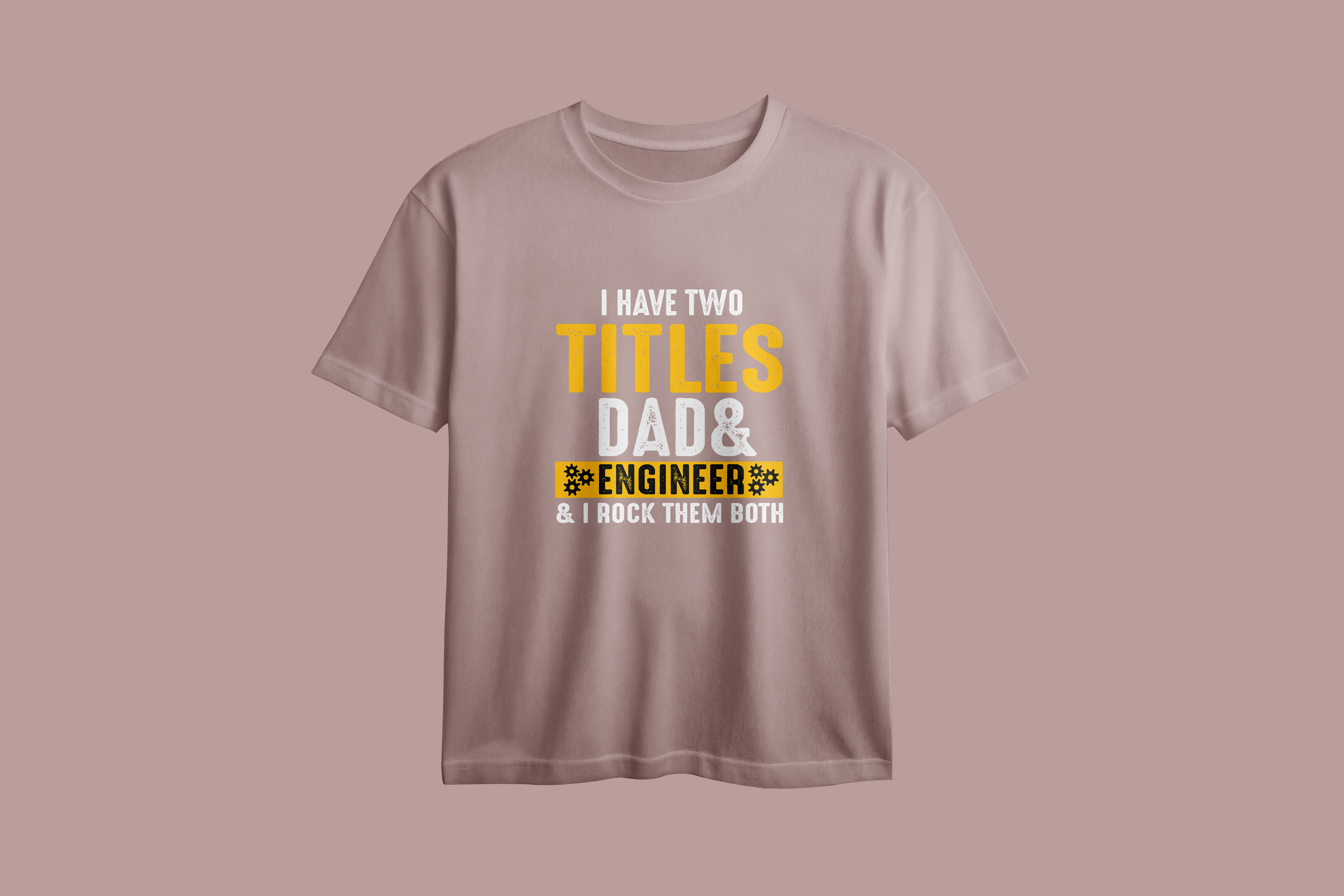 Engineer Dad Oversized Printed T-Shirt