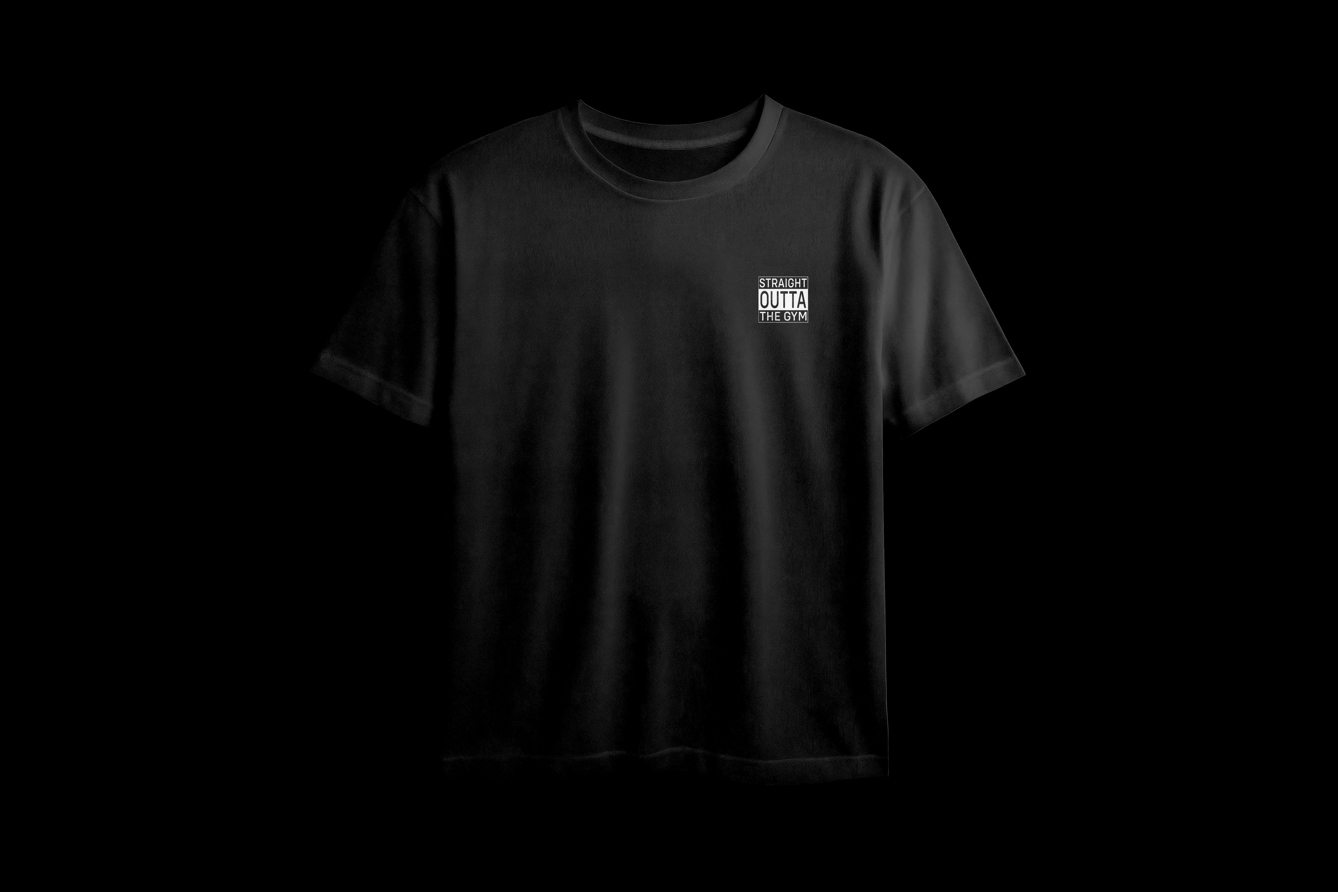 Straight Outta The Gym Printed Oversized Tee