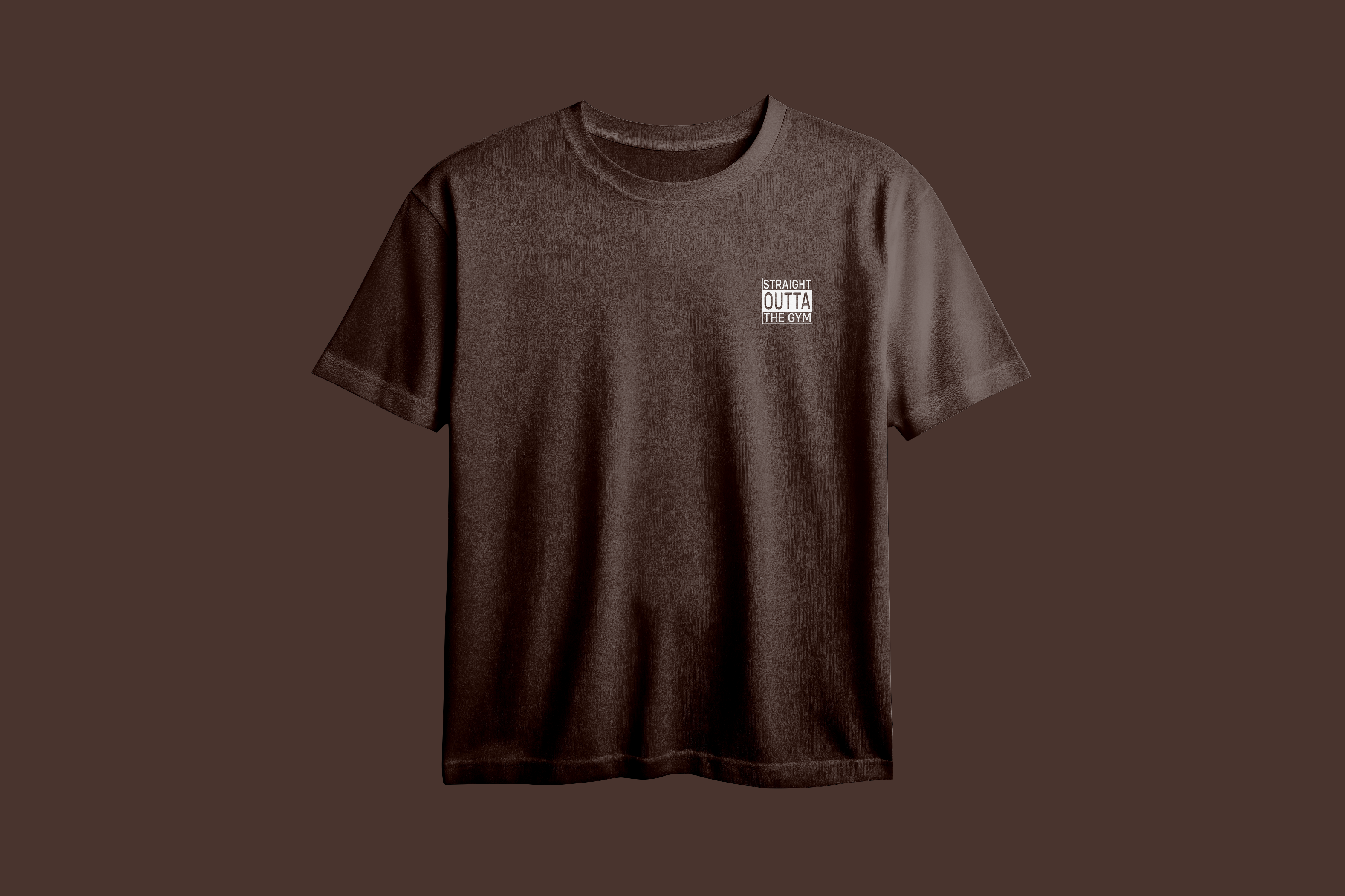 Straight Outta The Gym Printed Oversized Tee