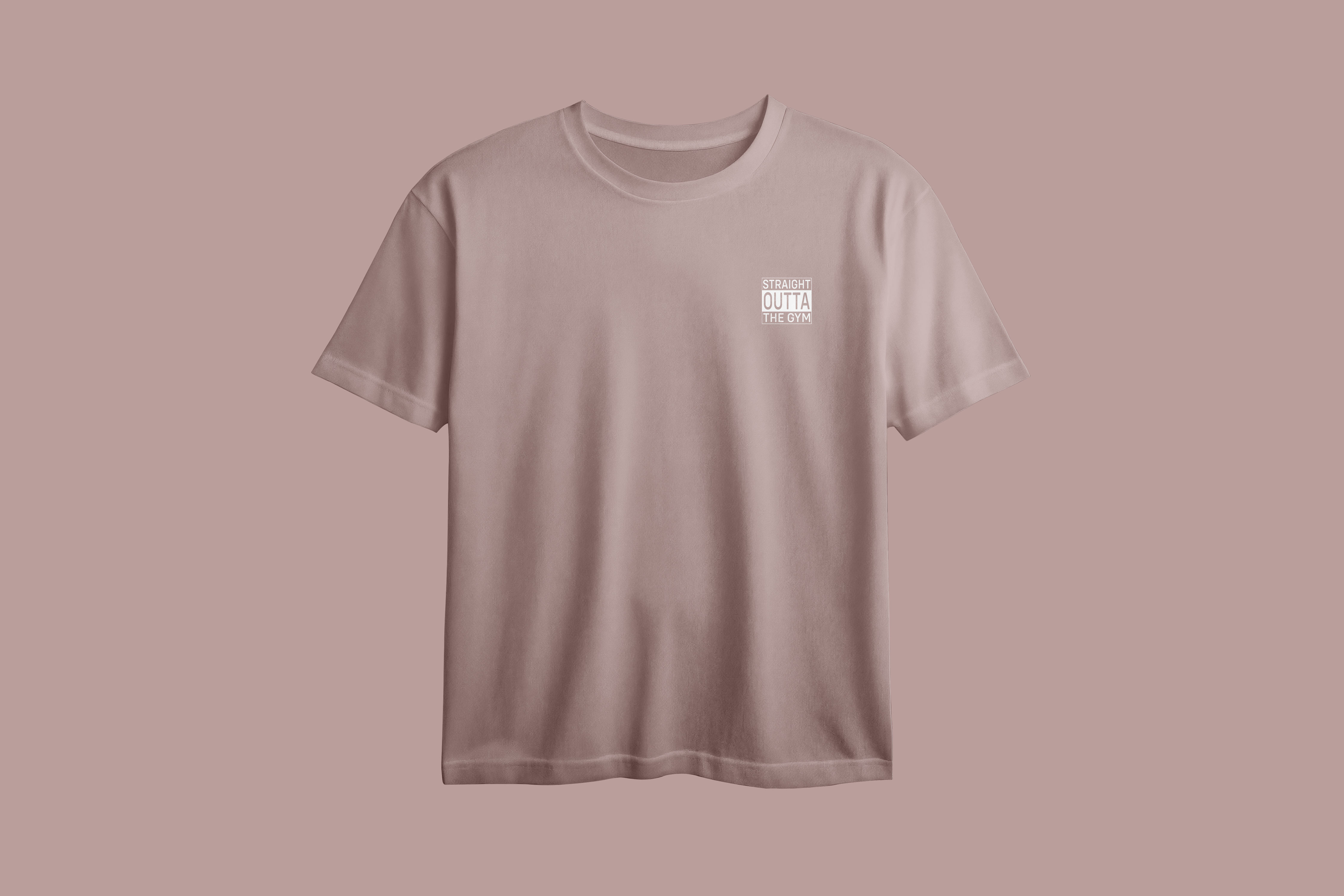 Straight Outta The Gym Printed Oversized Tee