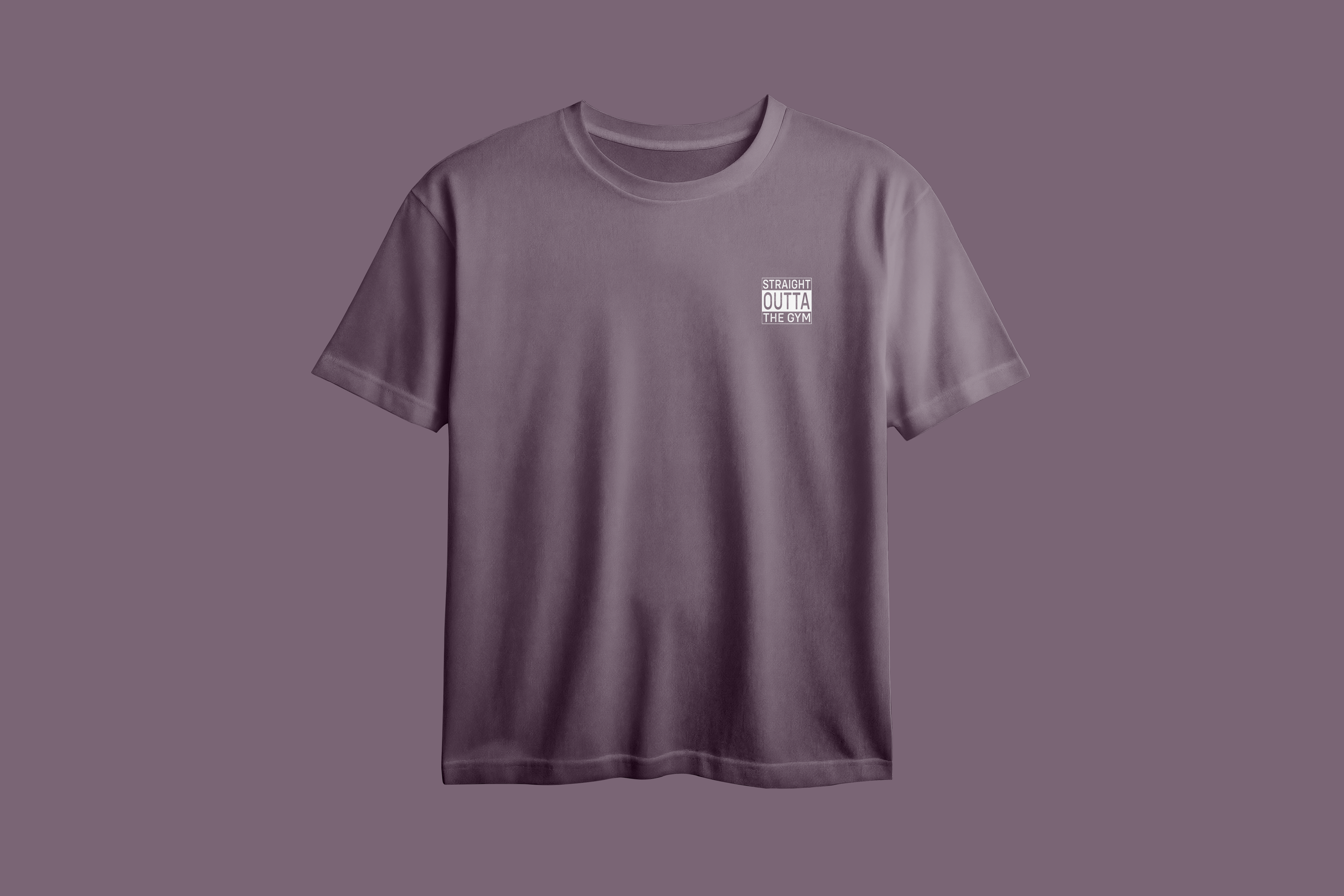 Straight Outta The Gym Printed Oversized Tee