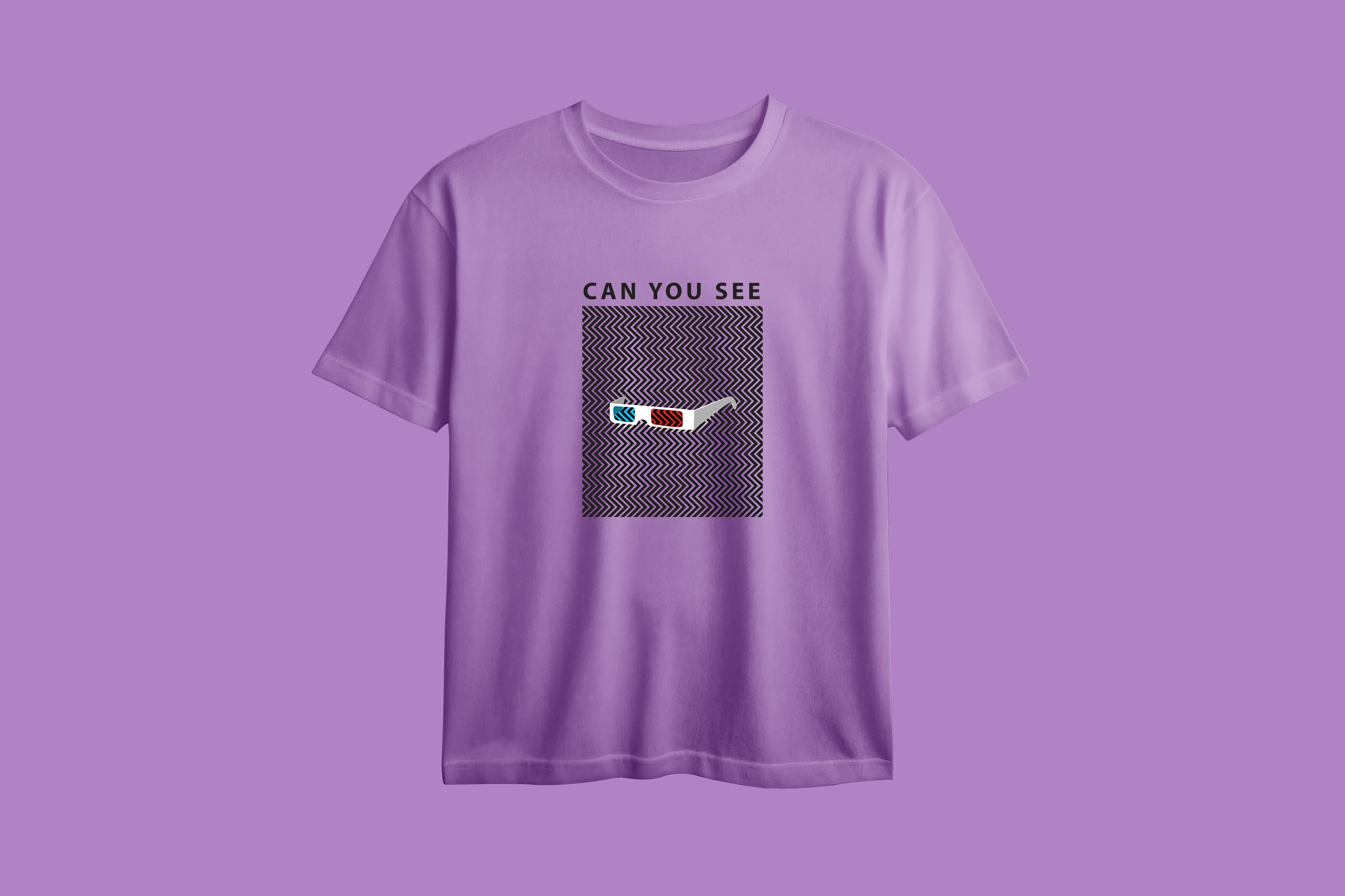 Can You See Printed Oversized Tee