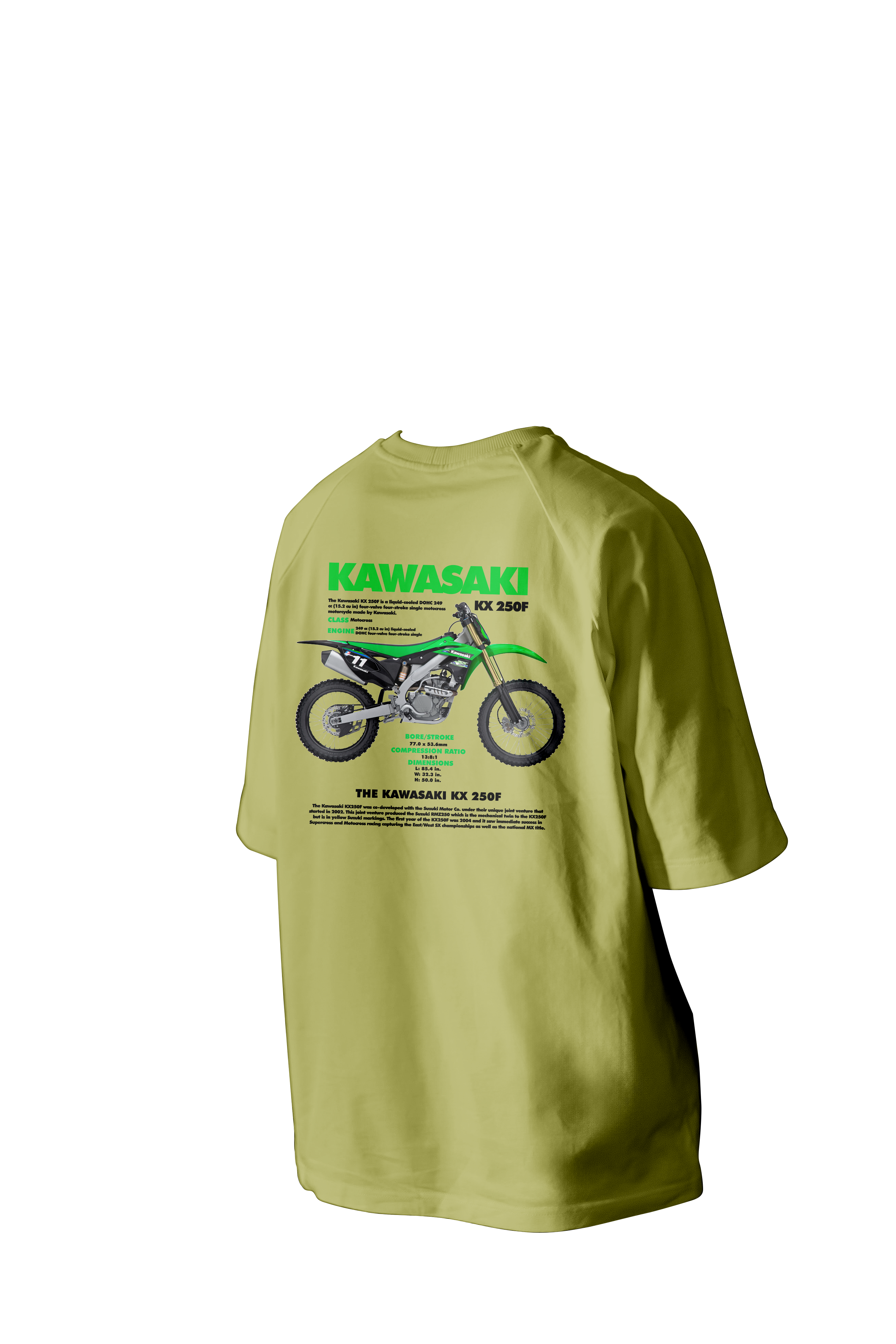KAWASAKI KX 250F Printed Oversized Tee