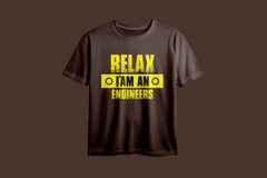 Relax I'm An Engineer Oversized  Printed T-Shirt