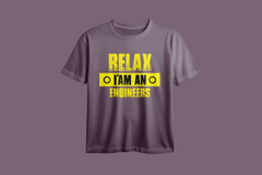 Relax I'm An Engineer Oversized  Printed T-Shirt