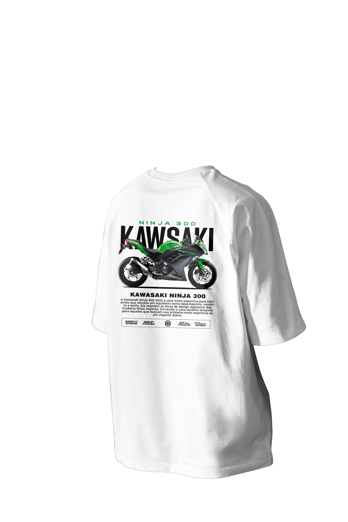 KAWASAKI NINJA 300 Printed Oversized Tee