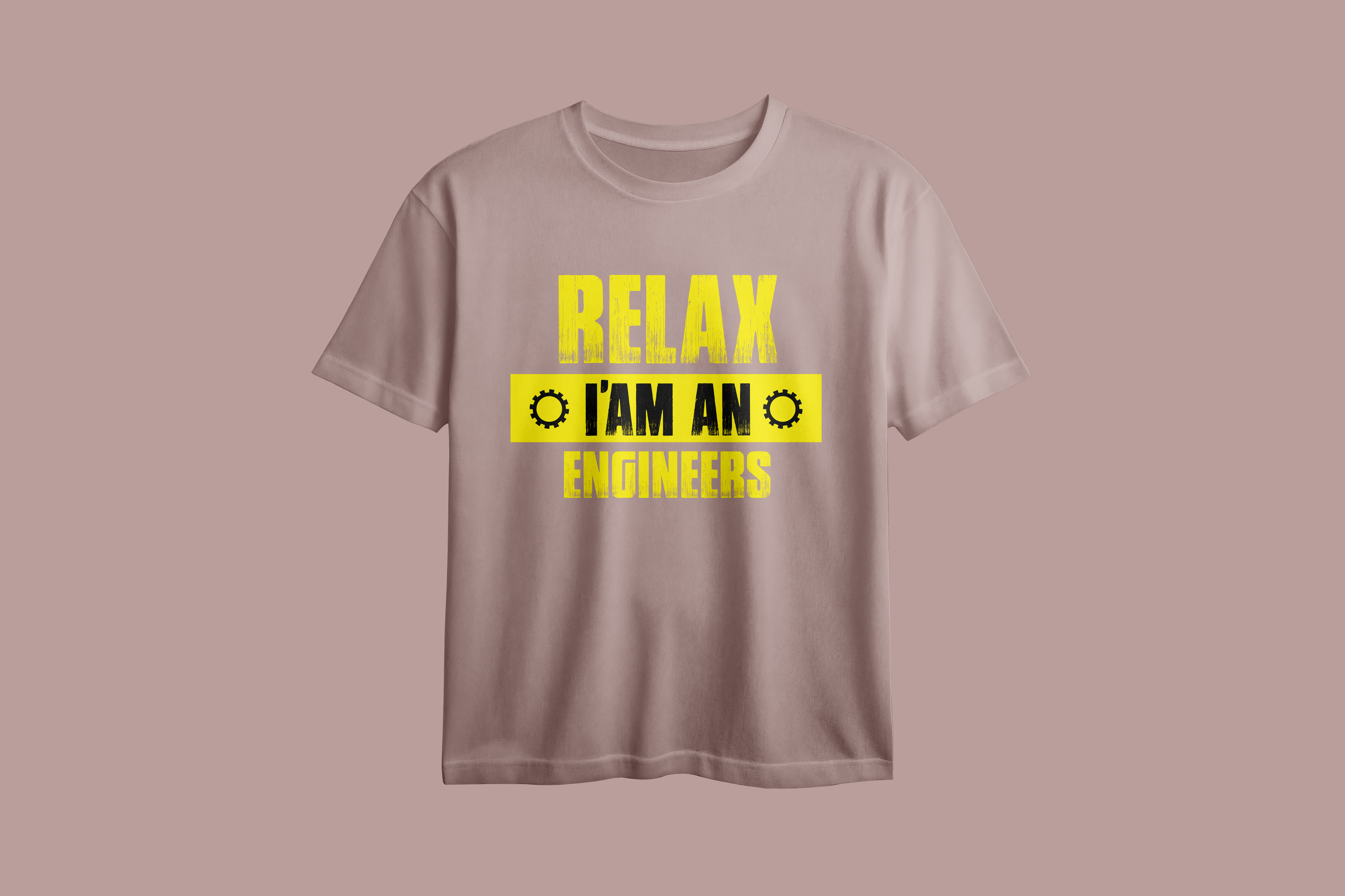 Relax I'm An Engineer Oversized  Printed T-Shirt