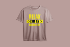 Relax I'm An Engineer Oversized  Printed T-Shirt