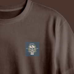 Well Rock N Roll Never Die Chest Printed Oversized Tee