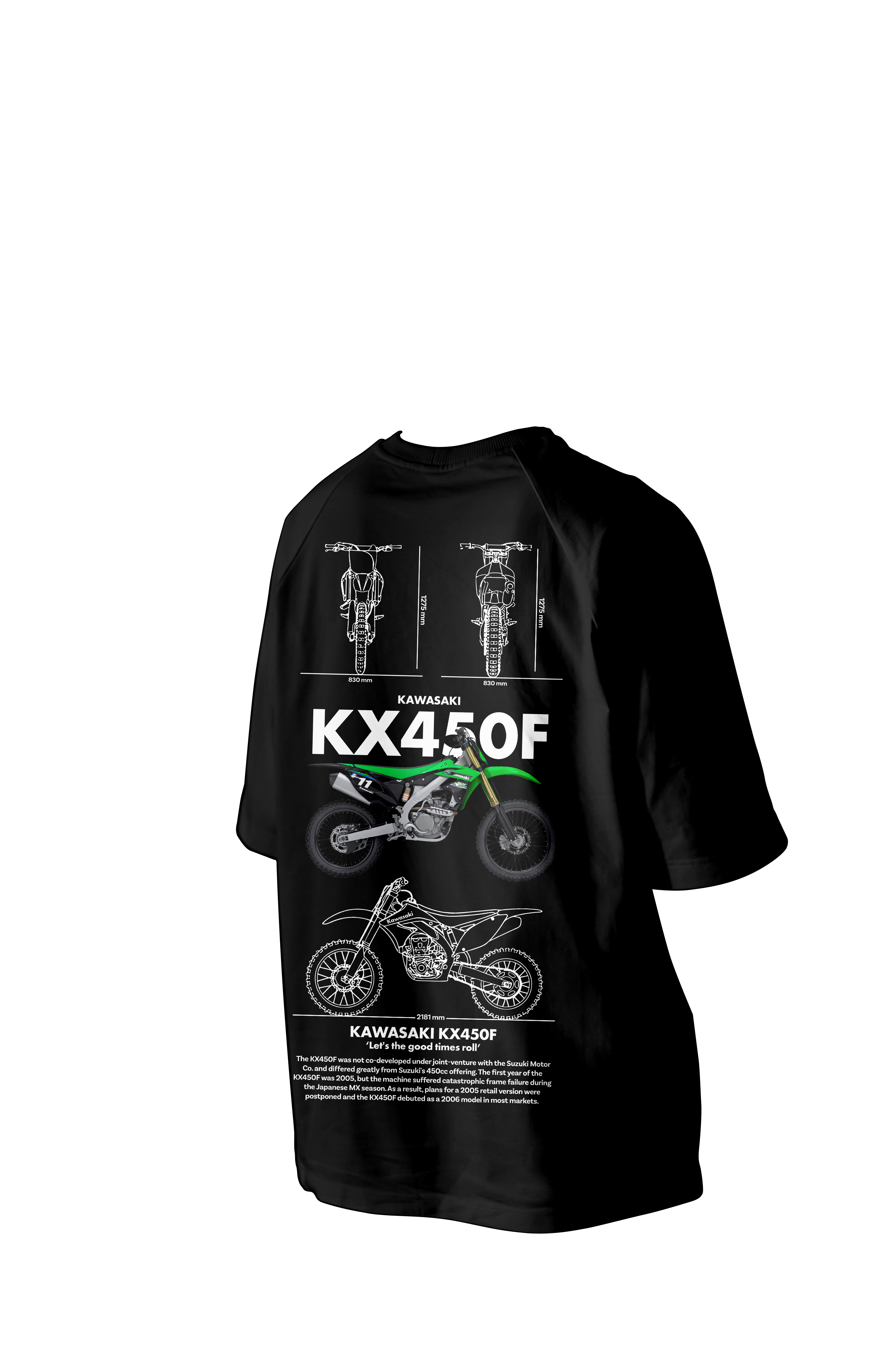 Kawasaki Kx45of Printed Oversized Tee