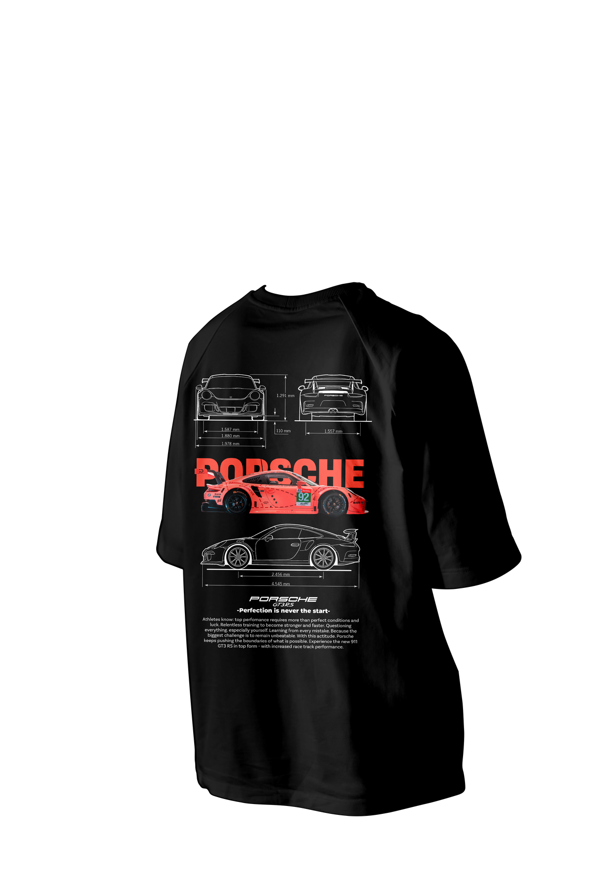 Porsche 911GT Printed Oversized Tee
