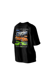 Skyline Cars Printed Oversize Tee