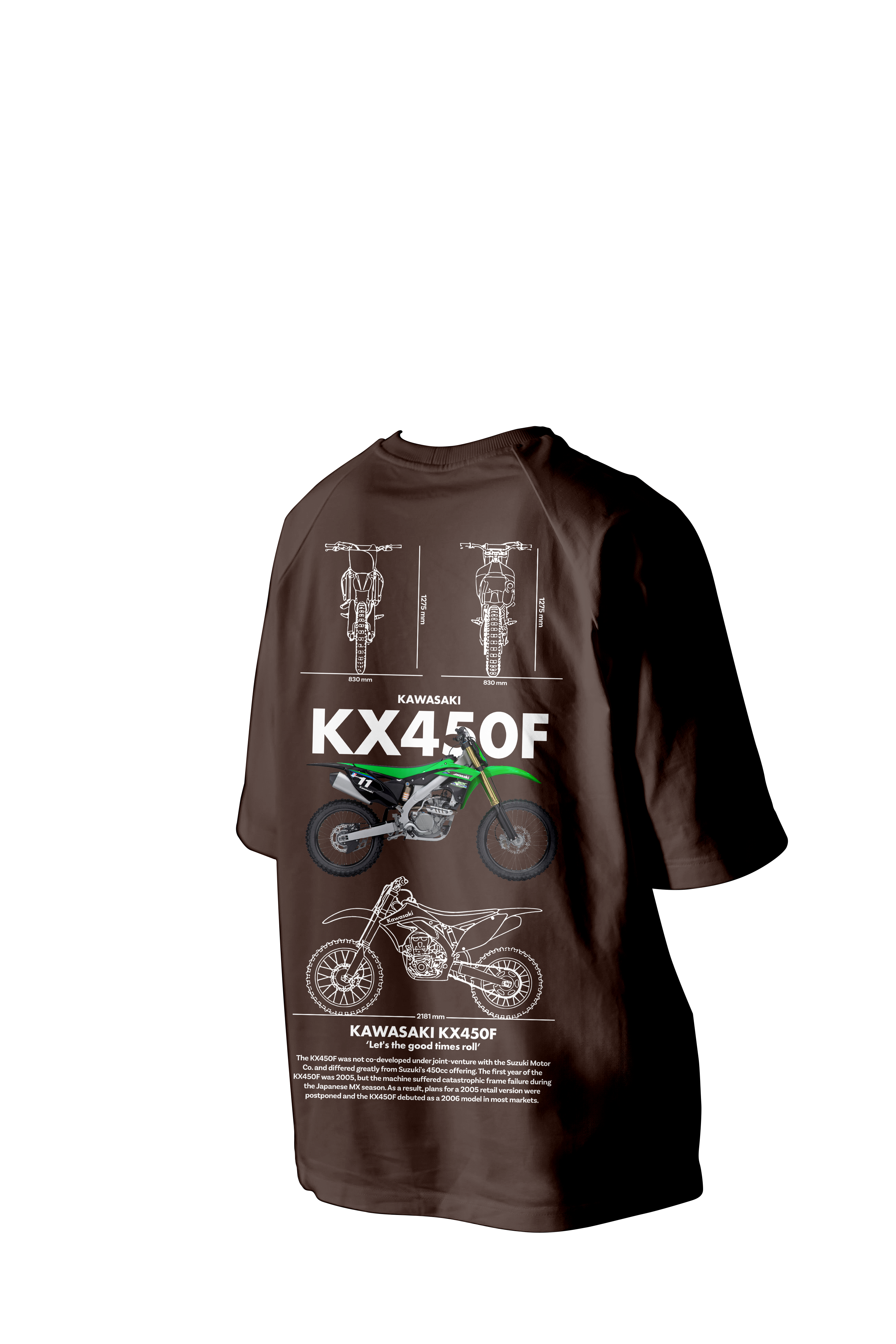 Kawasaki Kx45of Printed Oversized Tee