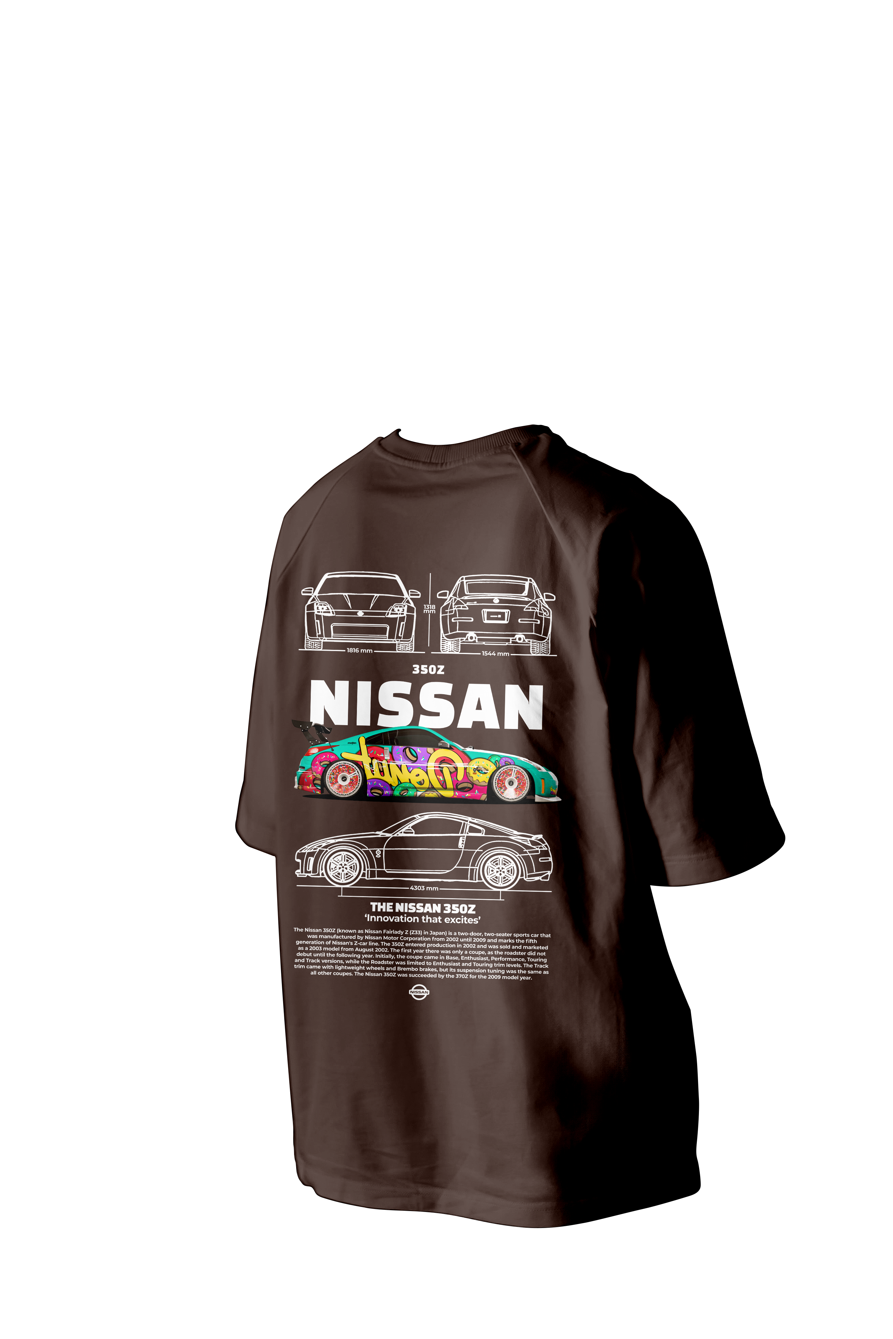 350Z Nissan Printed Oversized Tee